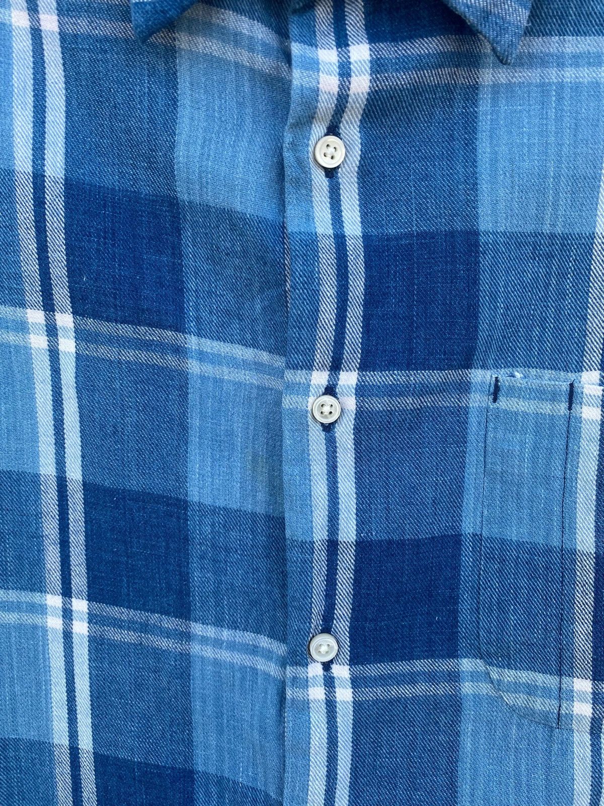 Japanese Brand Kuro Denim Nova Check Style Shirt Size US M / EU 48-50 / 2 - 3 Thumbnail