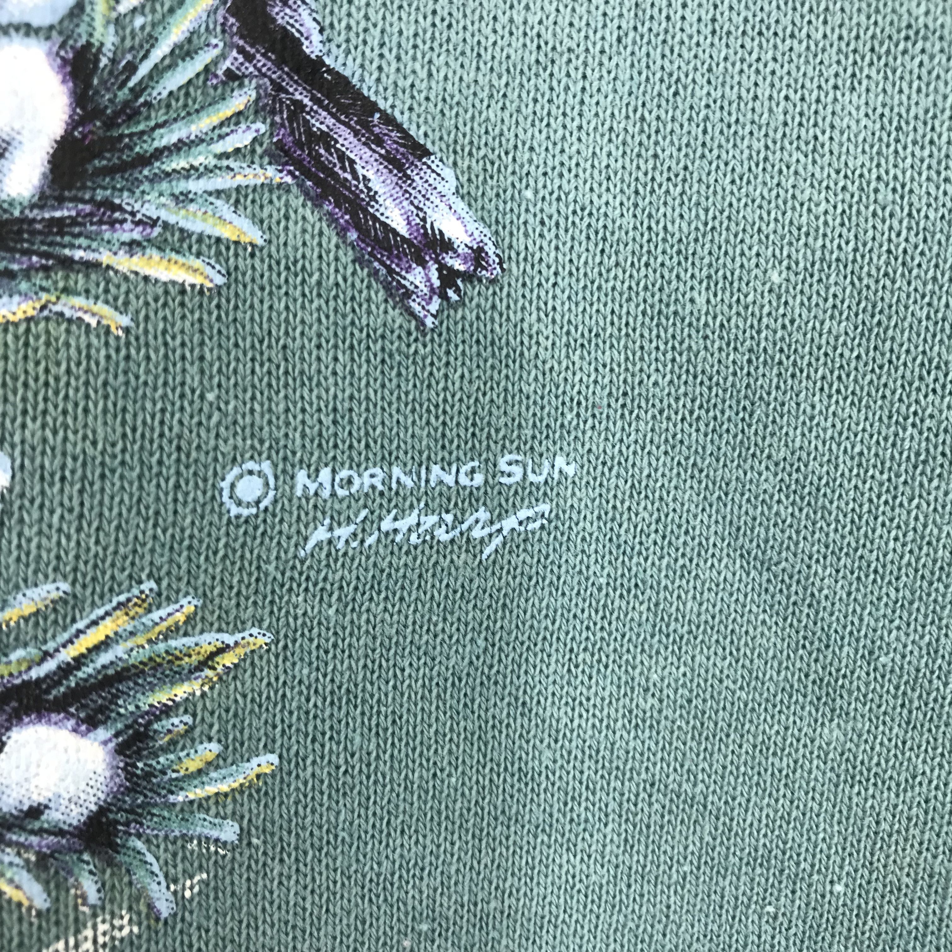 Arts & Science Vintage Morning Sun Cardinal Bird Graphic Sweater Size US XL / EU 56 / 4 - 6 Thumbnail