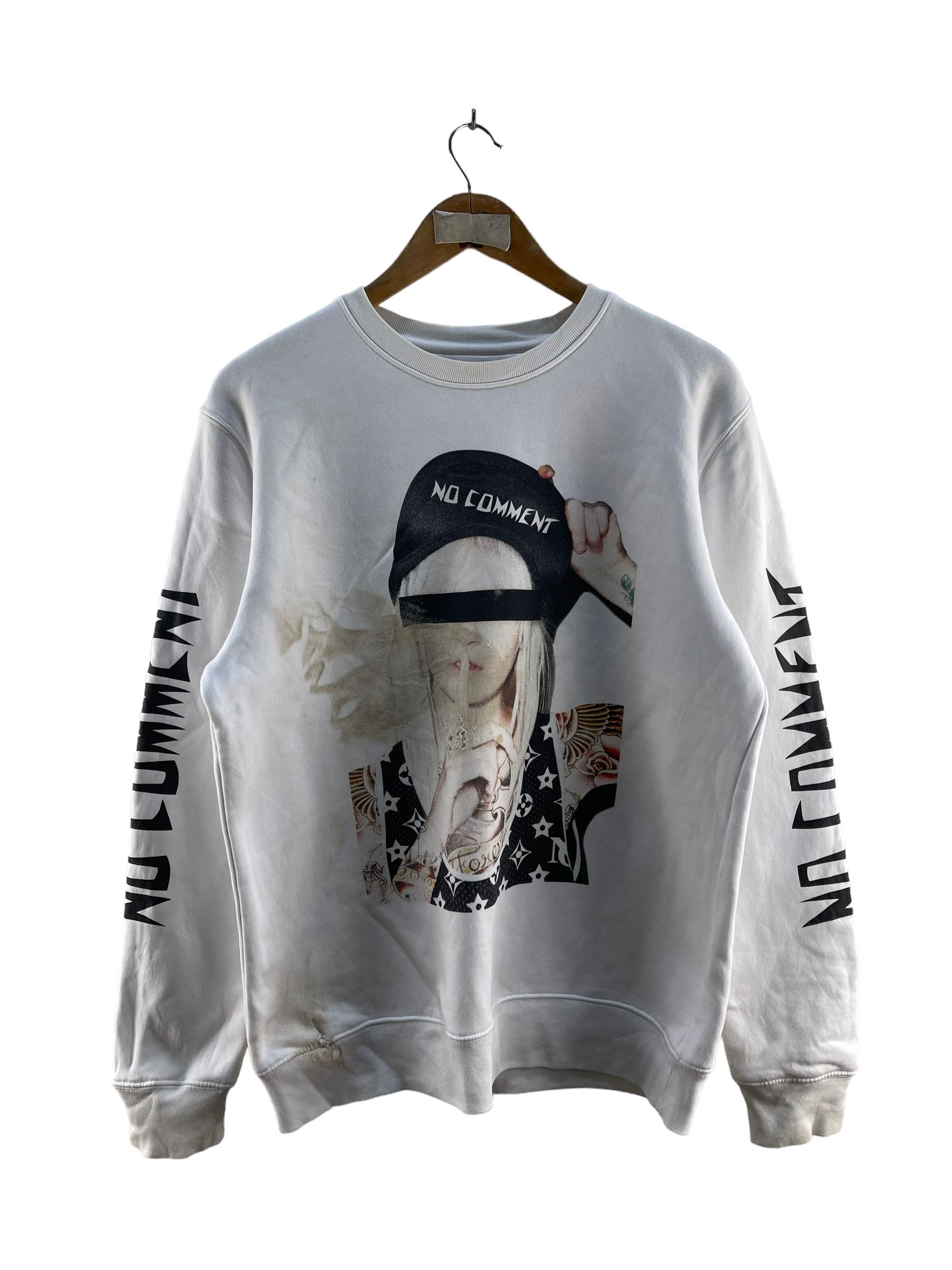Designer No Comment Paris Sweatshirt Size M / US 6-8 / IT 42-44 - 1 Thumbnail