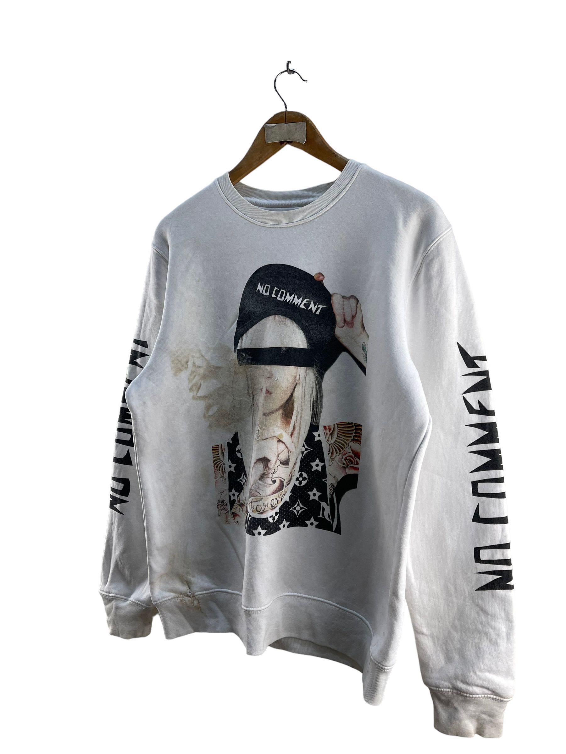 Designer No Comment Paris Sweatshirt Size M / US 6-8 / IT 42-44 - 4 Thumbnail