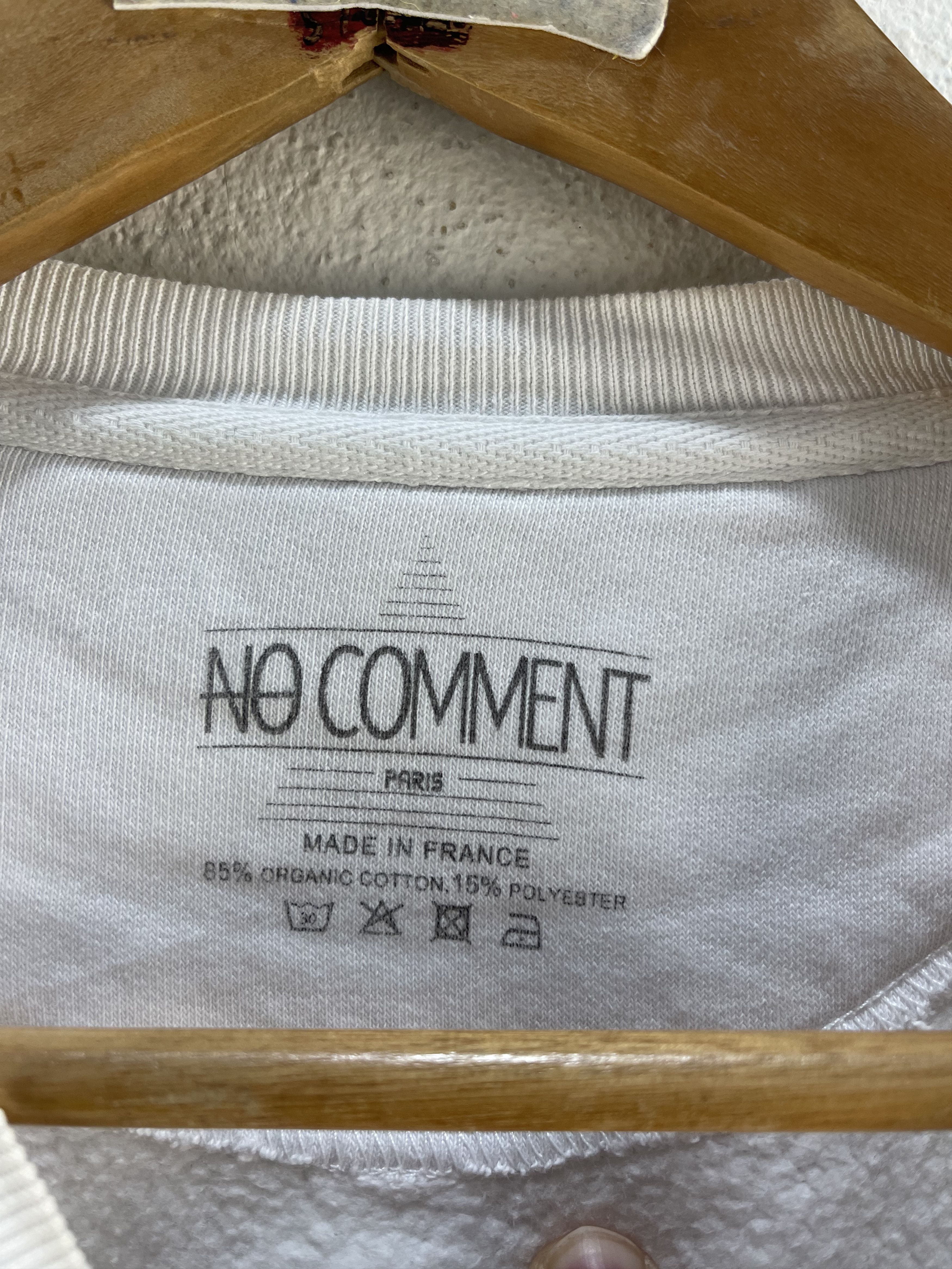 Designer No Comment Paris Sweatshirt Size M / US 6-8 / IT 42-44 - 13 Thumbnail