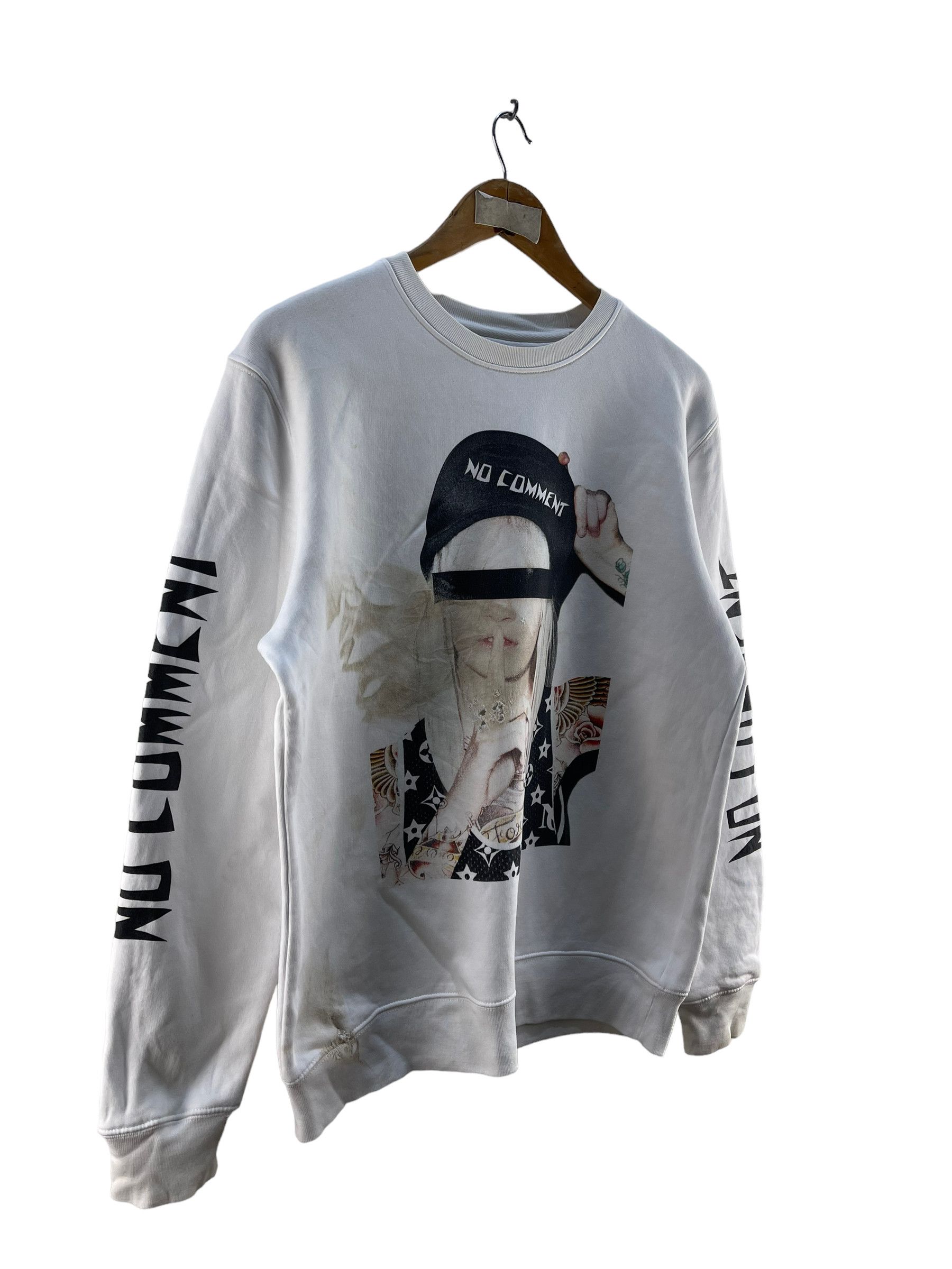 Designer No Comment Paris Sweatshirt Size M / US 6-8 / IT 42-44 - 3 Thumbnail