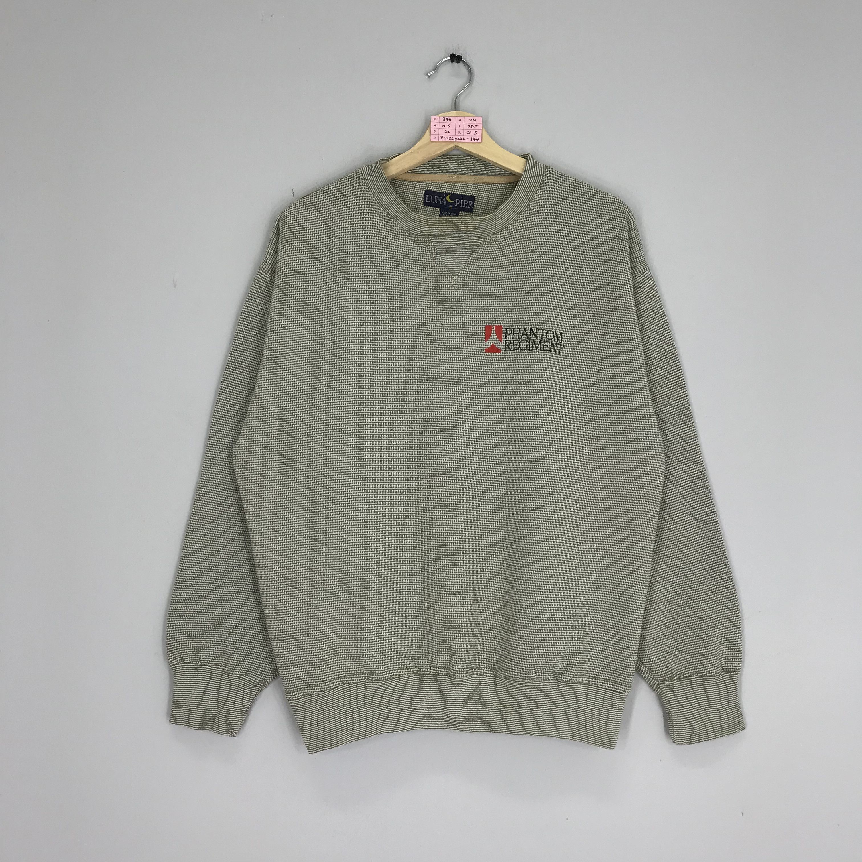 OVER THE STRiPES Vintage Luna Pier Stripes Sweatshirt Luna Pier Streetwear Size US L / EU 52-54 / 3 - 1 Thumbnail