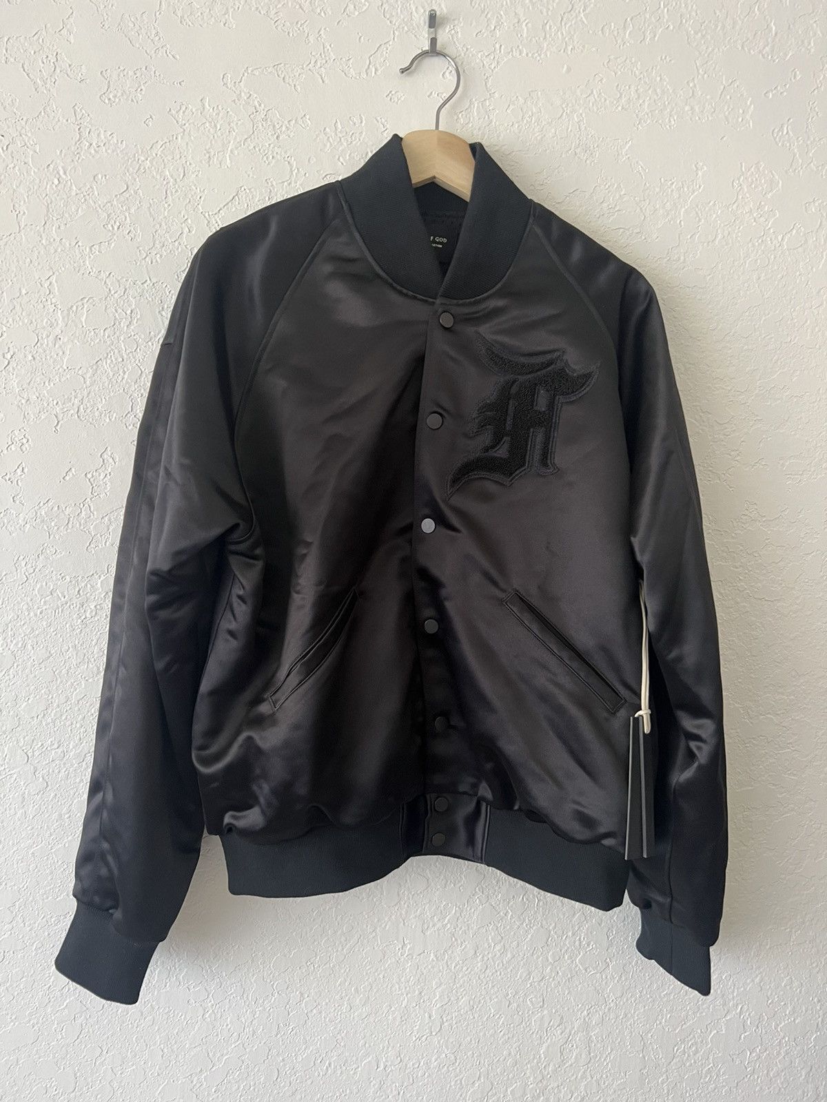 Fear Of God Fifth Collection Manuel Satin Bomber Jacket In