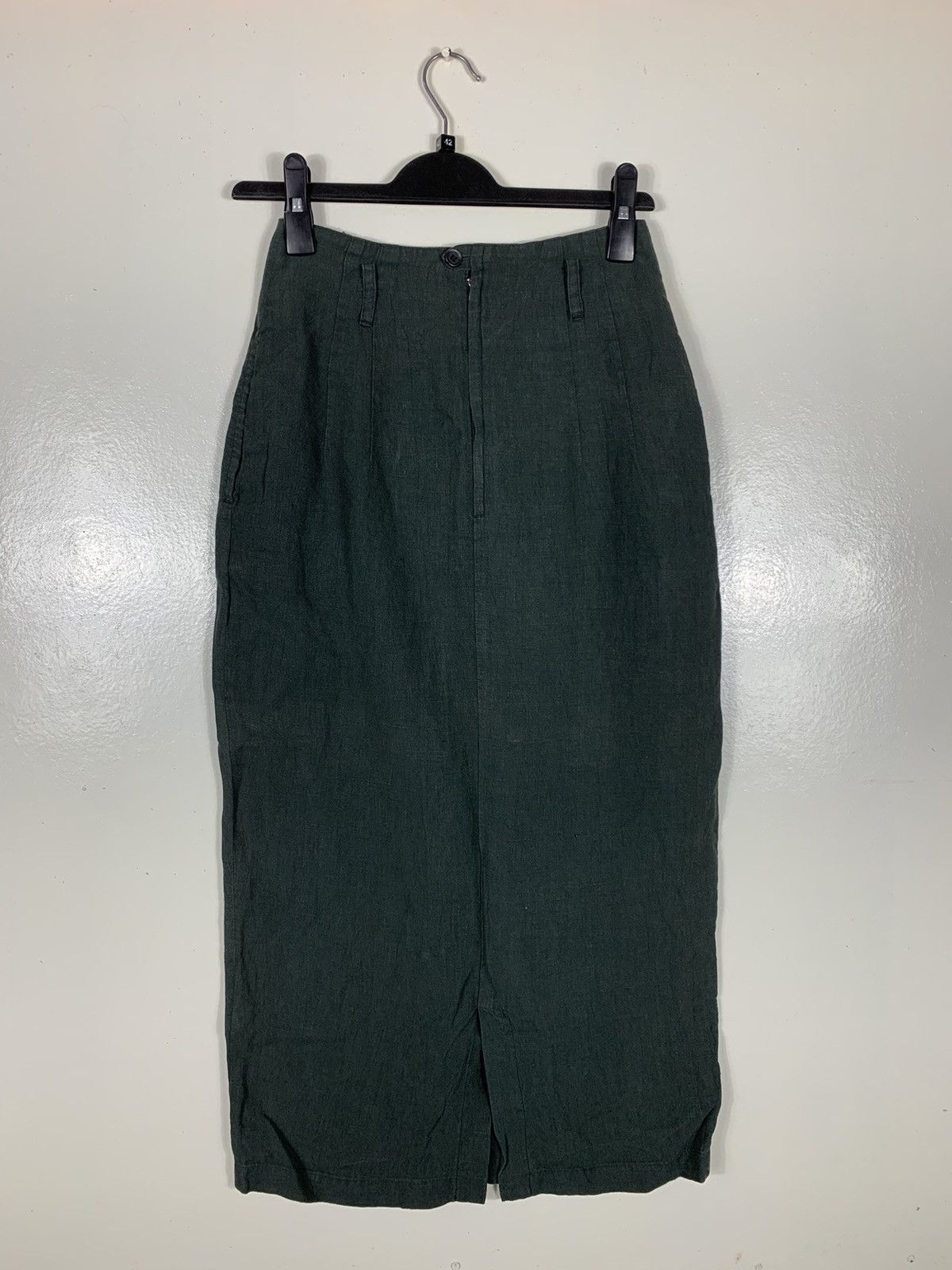 image of Y’S By Yohji Yamamoto Long Skirt in Green, Women's (Size 24)