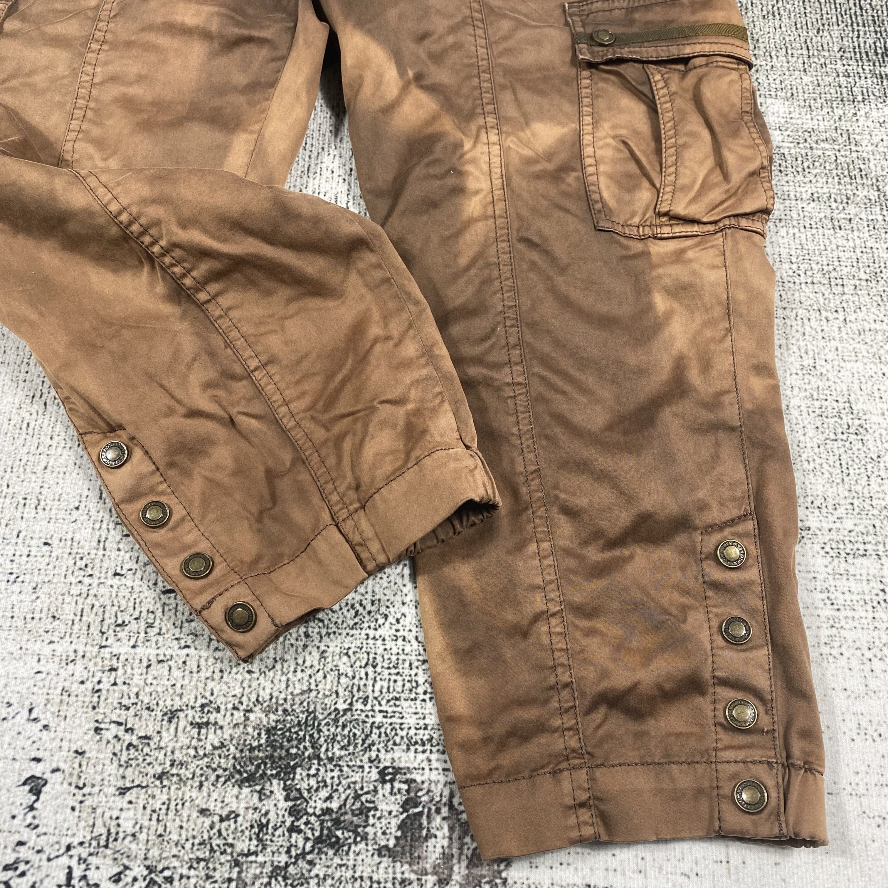 Japanese Brand × Vintage Japanese Rusty Sunfaded Brown Cropped Short Pants -Women Size 27" / US 4 / IT 40 - 3 Thumbnail