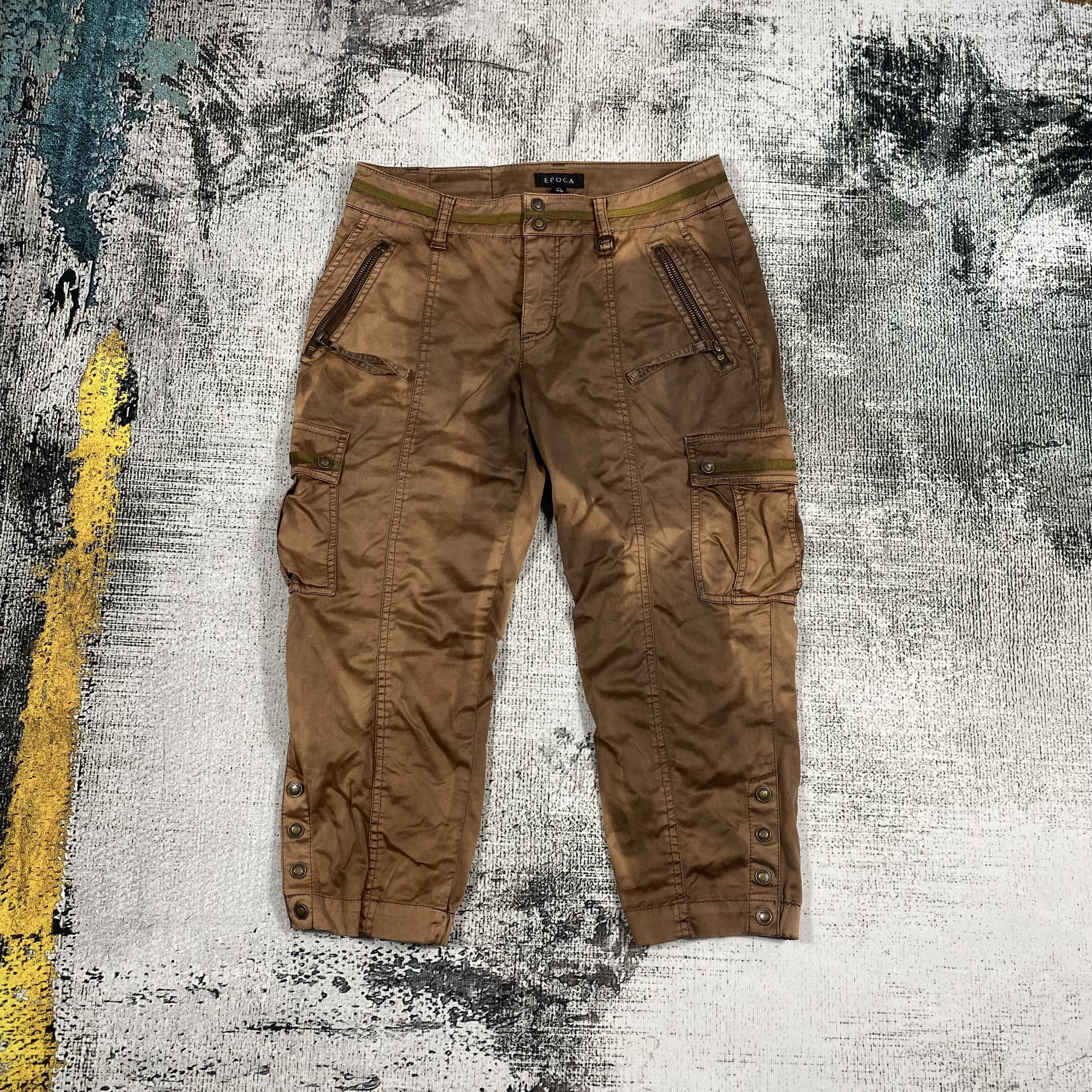 Japanese Rusty Sunfaded Brown Cropped Short Pants -Women