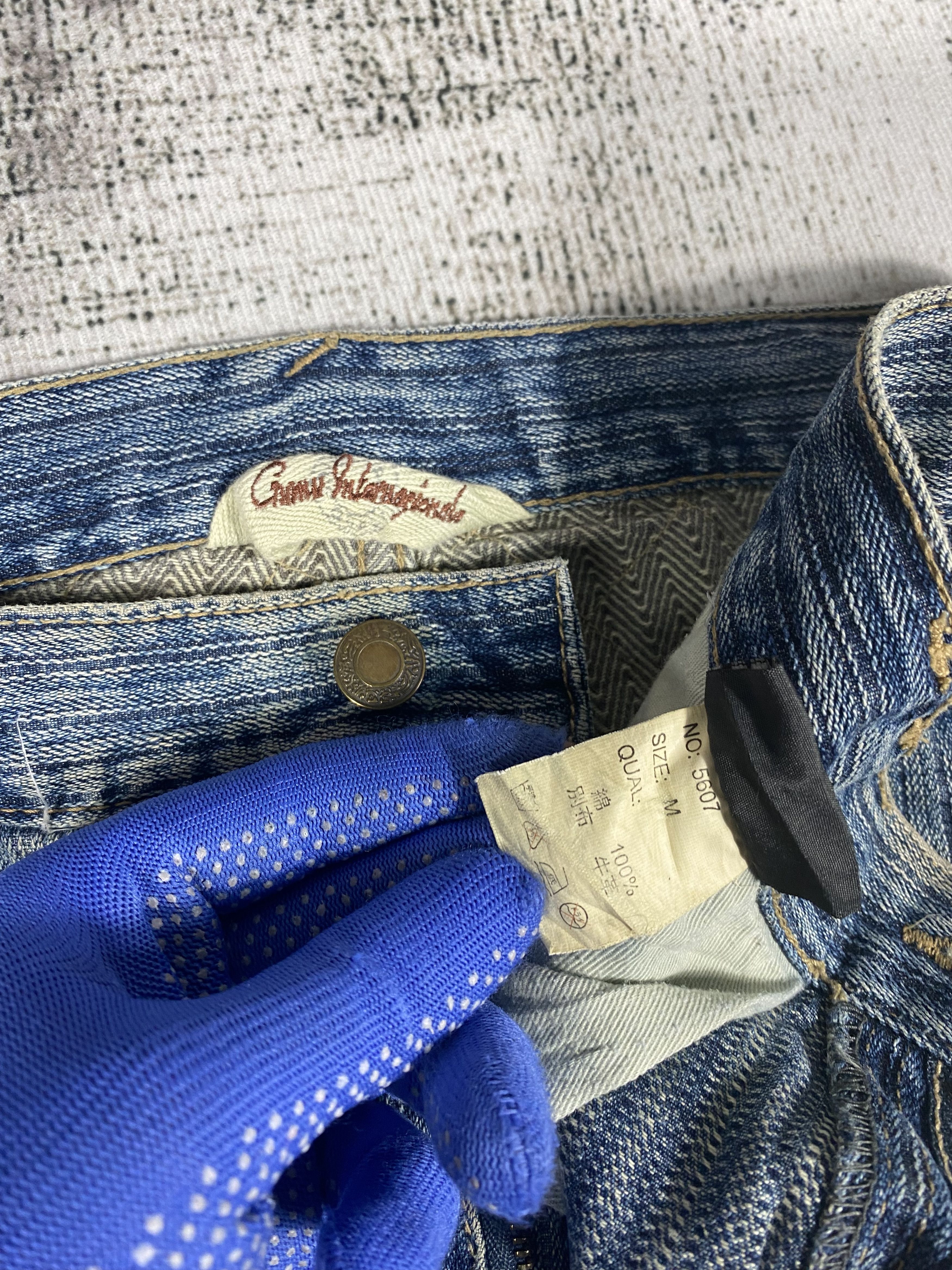 Japanese Brand Japanese Brand Denim Patchwork Leather Back Pocket Size US 30 / EU 46 - 8 Thumbnail
