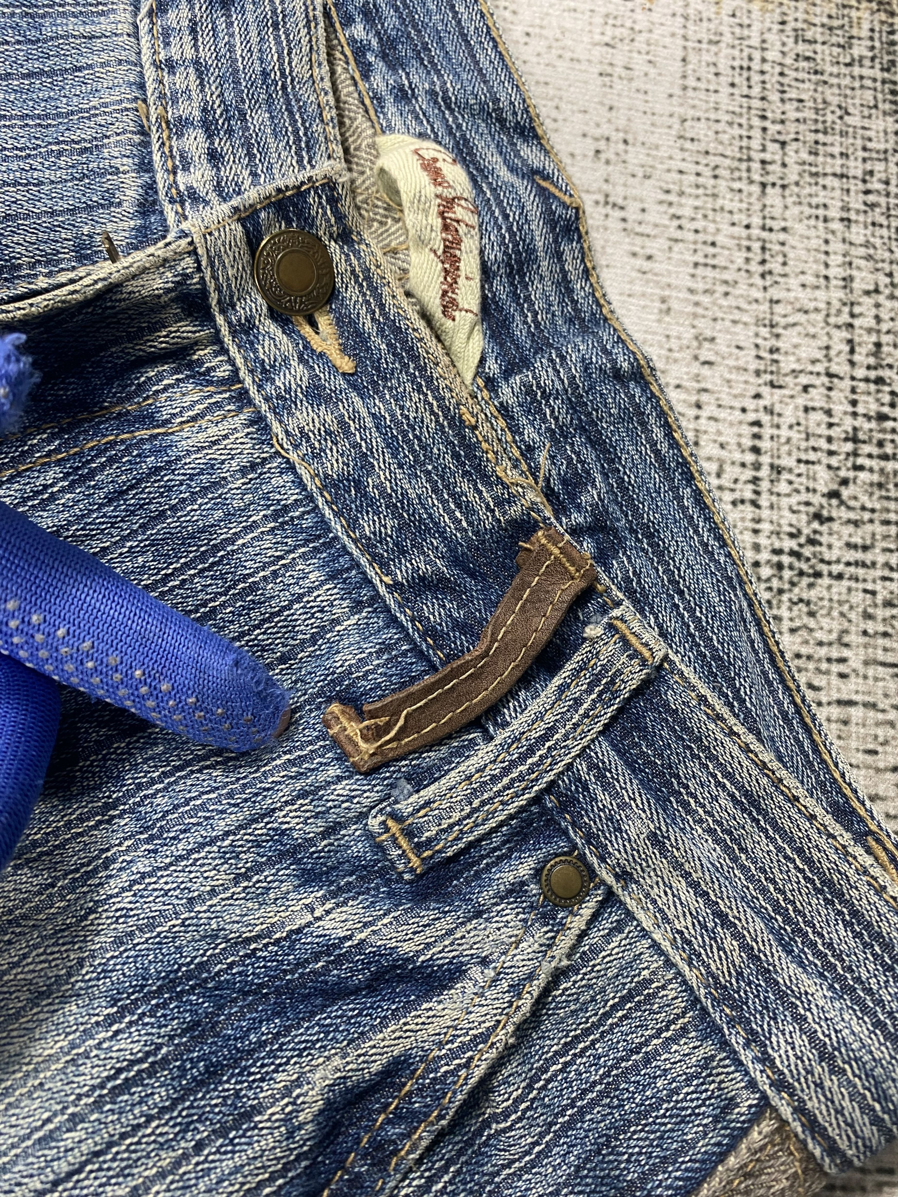 Japanese Brand Japanese Brand Denim Patchwork Leather Back Pocket Size US 30 / EU 46 - 11 Thumbnail