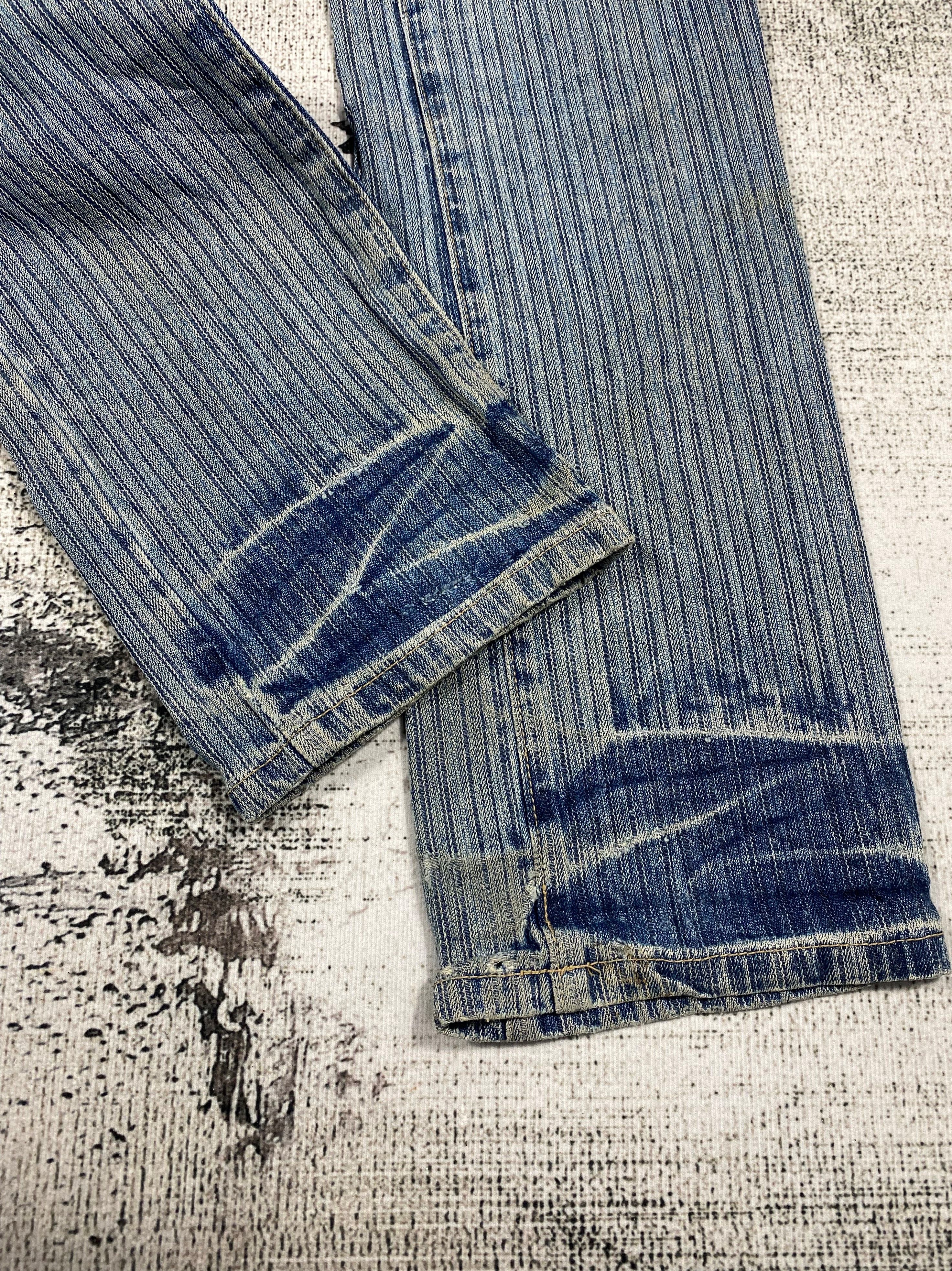 Japanese Brand Japanese Brand Denim Patchwork Leather Back Pocket Size US 30 / EU 46 - 10 Thumbnail