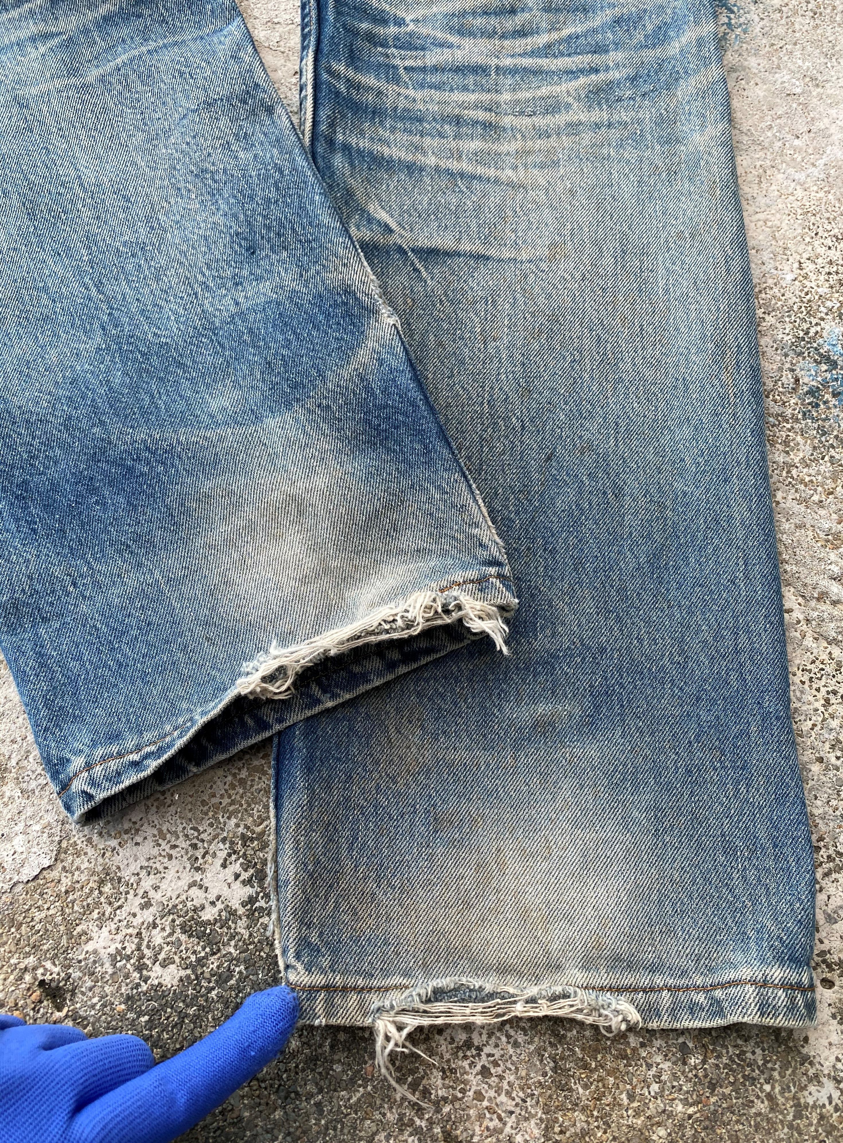 Levi's Vintage Clothing RARE🔥Levi's Vintage 501 Rusty Dirty Distressed Denim Size US 29 - 13 Thumbnail