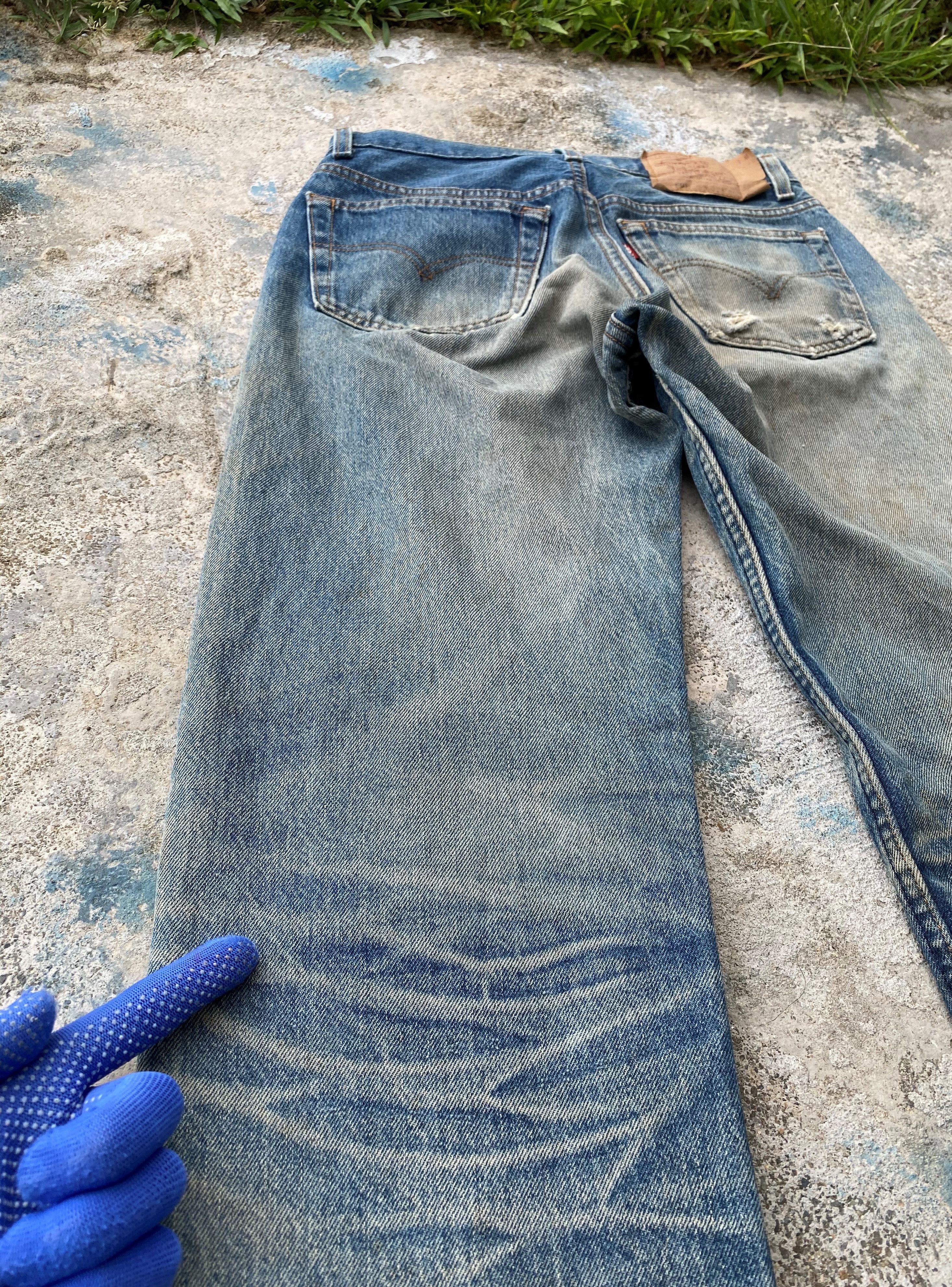 Levi's Vintage Clothing RARE🔥Levi's Vintage 501 Rusty Dirty Distressed Denim Size US 29 - 15 Thumbnail