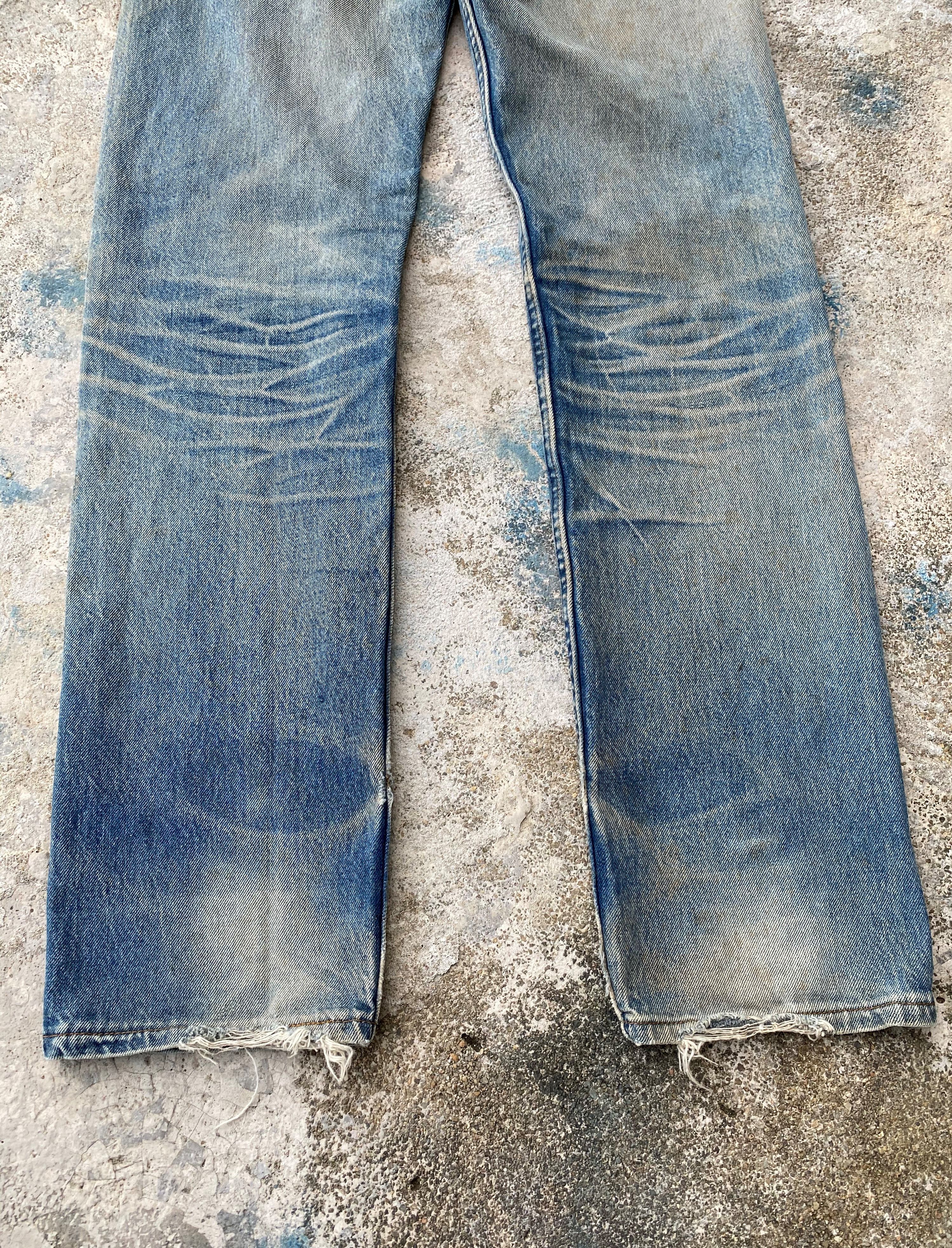 Levi's Vintage Clothing RARE🔥Levi's Vintage 501 Rusty Dirty Distressed Denim Size US 29 - 12 Thumbnail