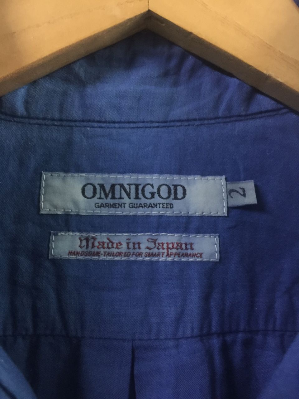 OMNIGOD OMNIGOD - Indigo Blue Button Up Cotton Shirt Size US S / EU 44-46 / 1 - 7 Thumbnail