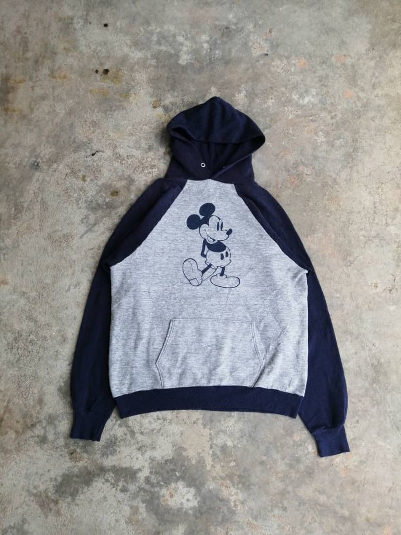 Cartoon Network × Mickey Mouse × Vintage Vintage 80s Mickey Mouse Hoodies Made In Usa Size US L / EU 52-54 / 3 - 2 Thumbnail