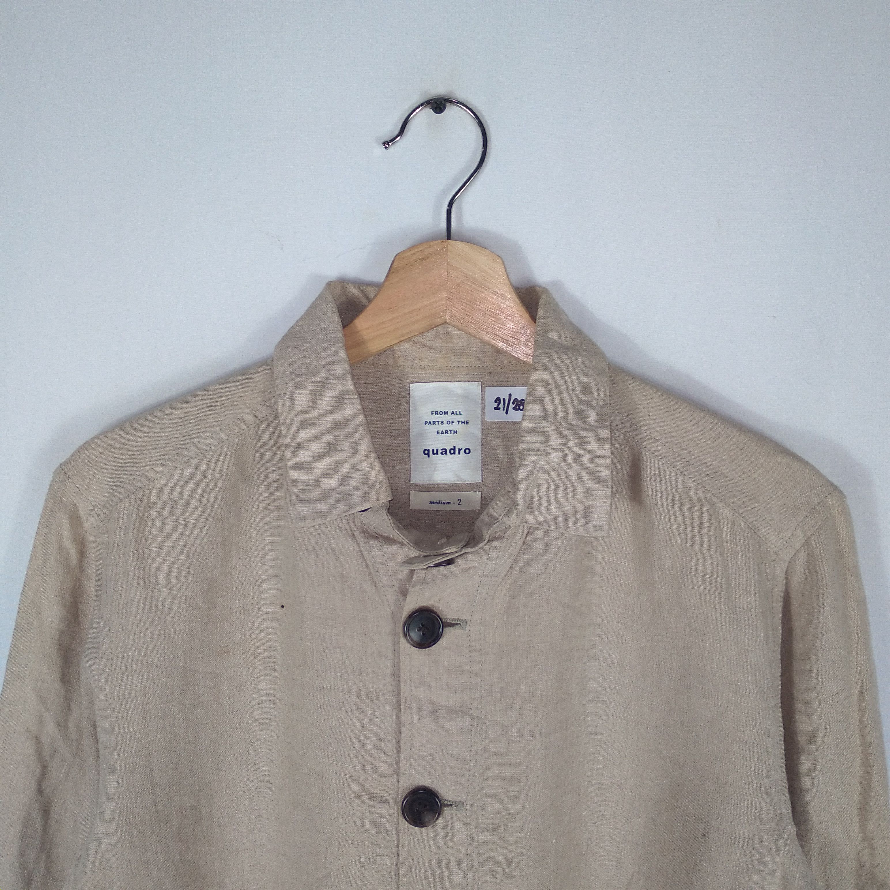 Japanese Brand × Vintage Japanese Brand Quadro Half Buttons Outdoor Stylish Jacket Size US S / EU 44-46 / 1 - 2 Thumbnail