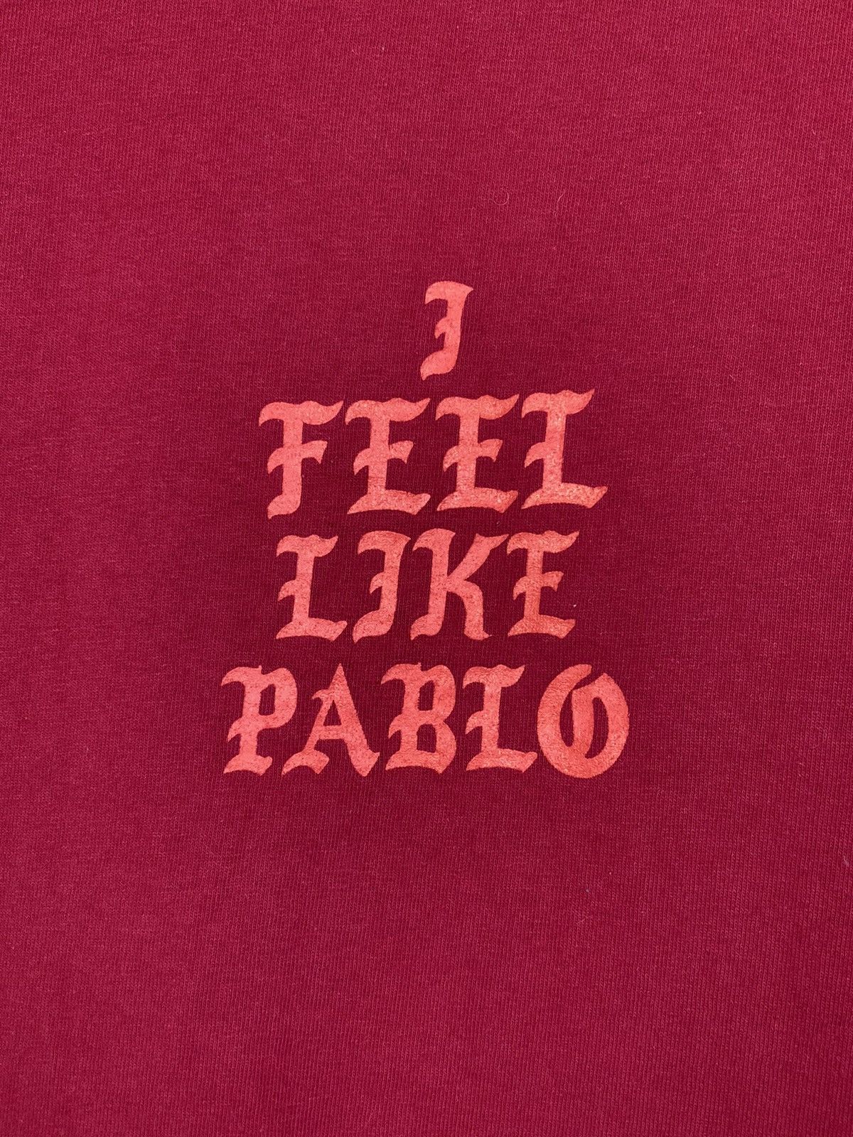 Band Tees × Kanye West I Feel Like Pablo red long sleeve shirt Kayne West Size US M / EU 48-50 / 2 - 6 Thumbnail