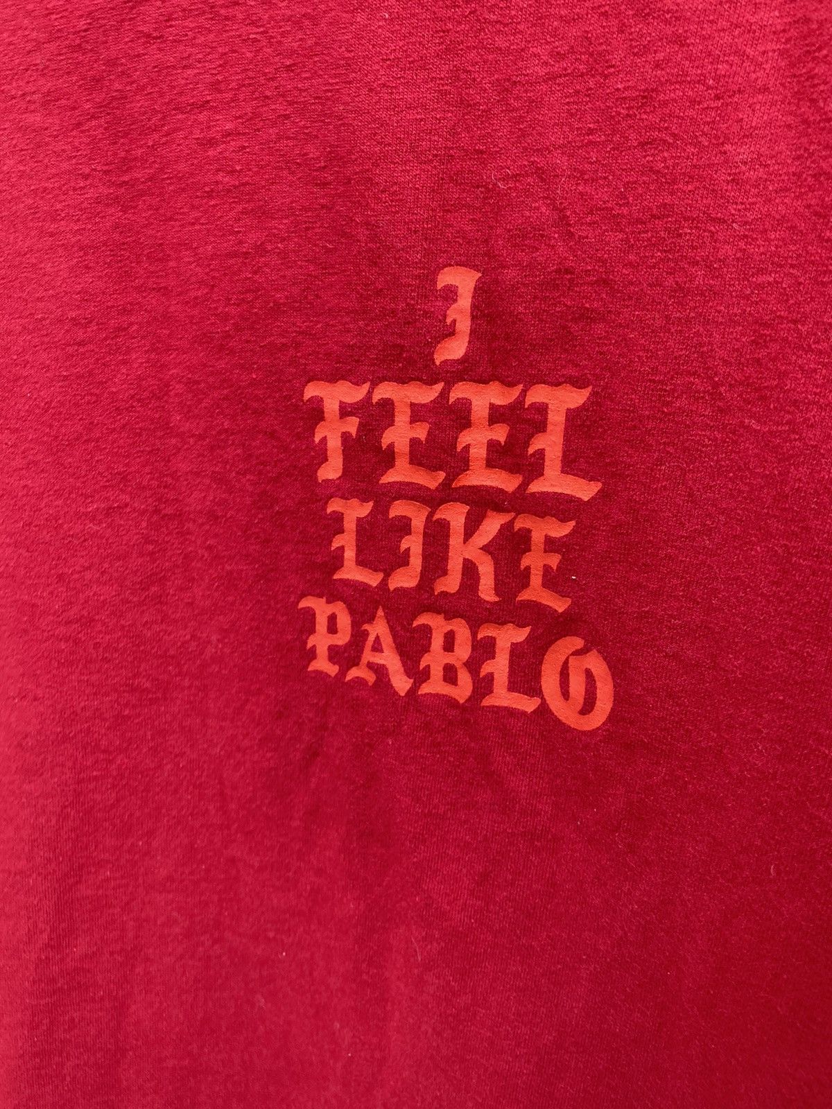 Band Tees × Kanye West I Feel Like Pablo red long sleeve shirt Kayne West Size US M / EU 48-50 / 2 - 7 Thumbnail