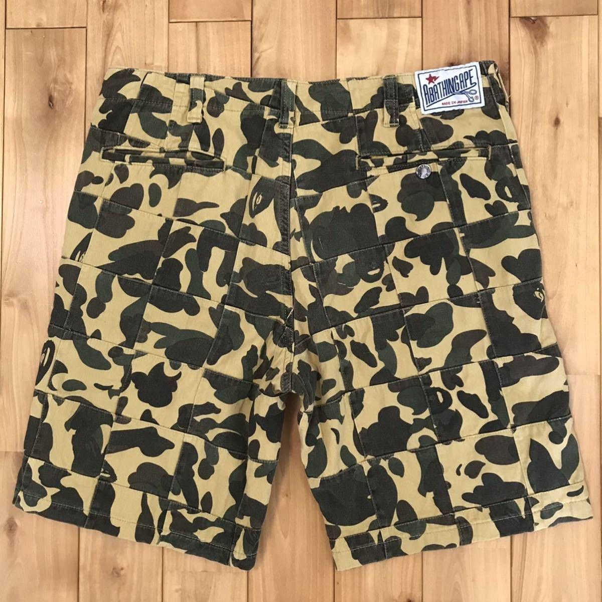 Bape BAPE Patchwork 1st camo yellow shorts a bathing ape ★size S Size US 30 / EU 46 - 2 Thumbnail