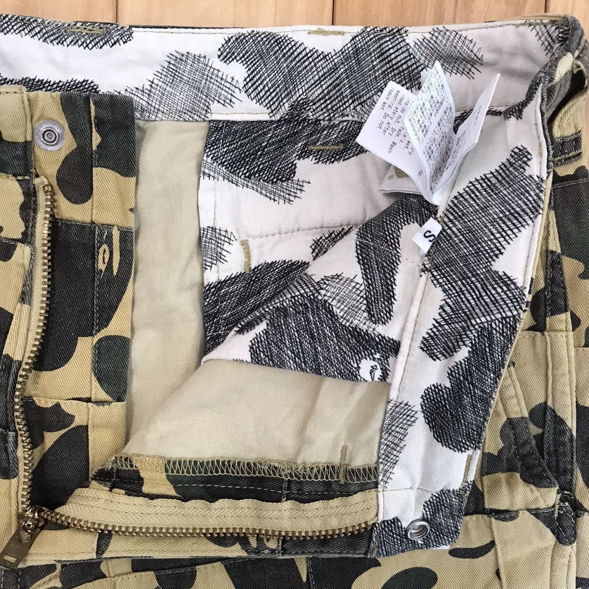 Bape BAPE Patchwork 1st camo yellow shorts a bathing ape ★size S Size US 30 / EU 46 - 3 Thumbnail