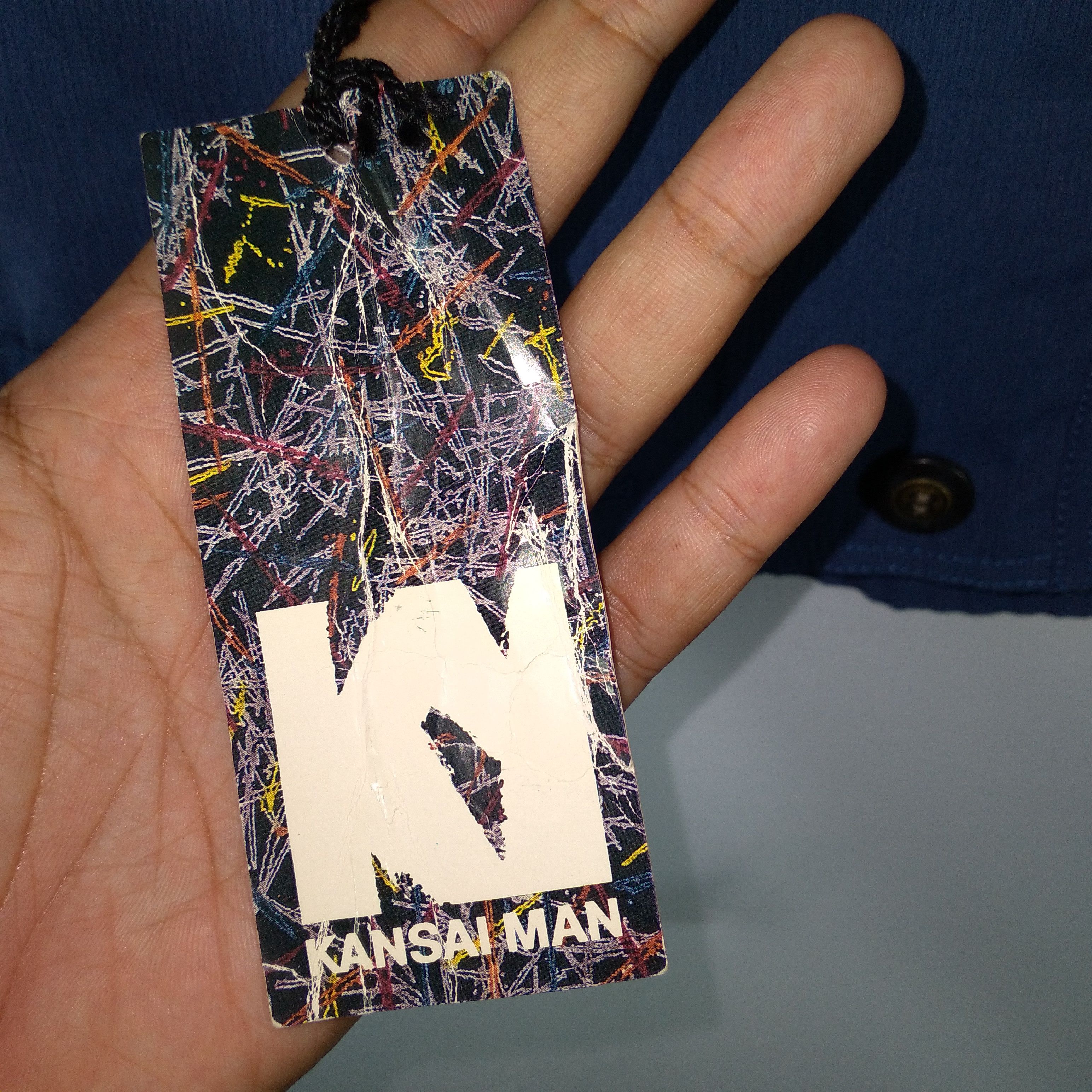 Designer × Kansai Yamamoto × Vintage 🔥Rare🔥NOS UNWORM Kansai Yamamoto Avant Garde Silk Jacket Size US L / EU 52-54 / 3 - 12 Thumbnail