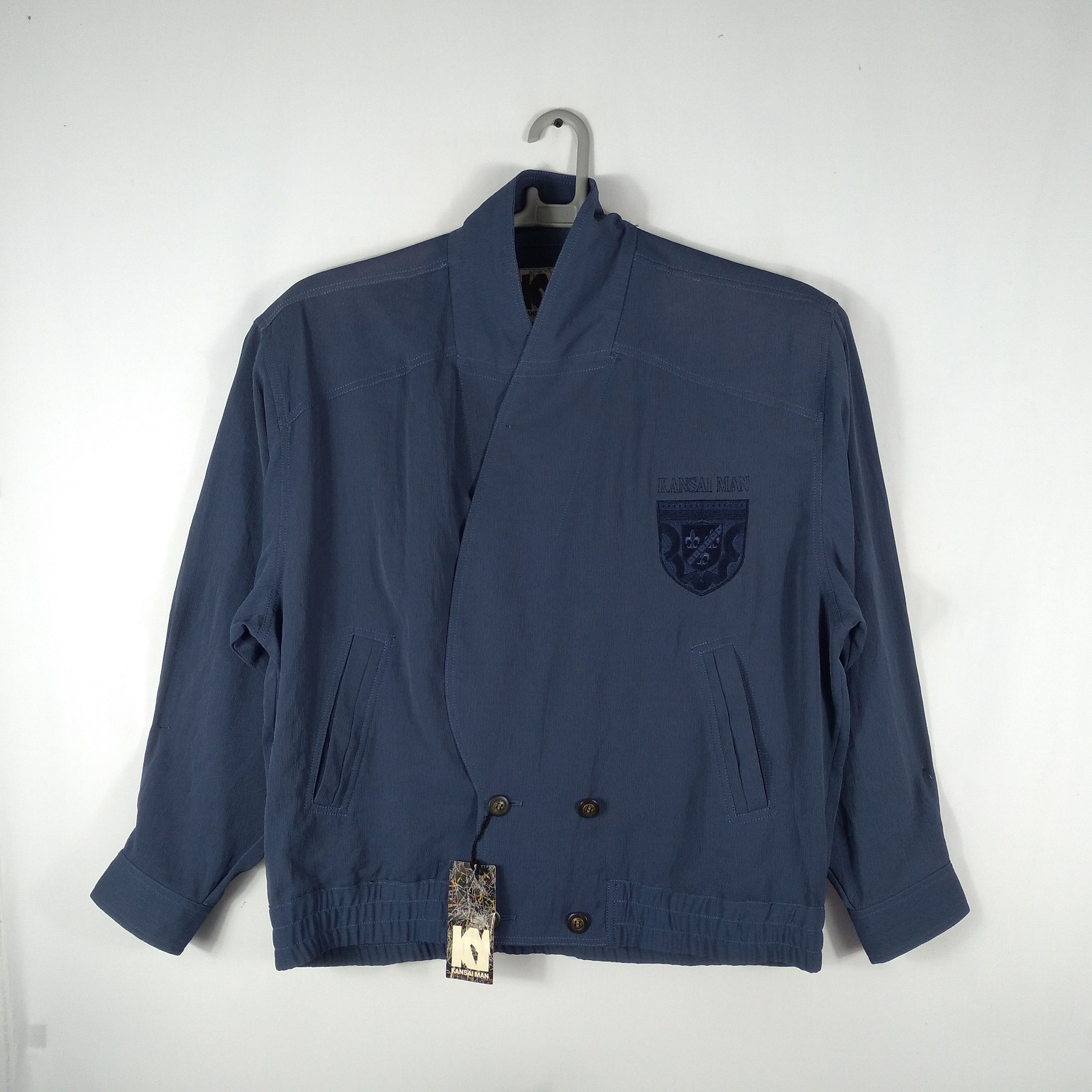 Designer × Kansai Yamamoto × Vintage 🔥Rare🔥NOS UNWORM Kansai Yamamoto Avant Garde Silk Jacket Size US L / EU 52-54 / 3 - 1 Thumbnail