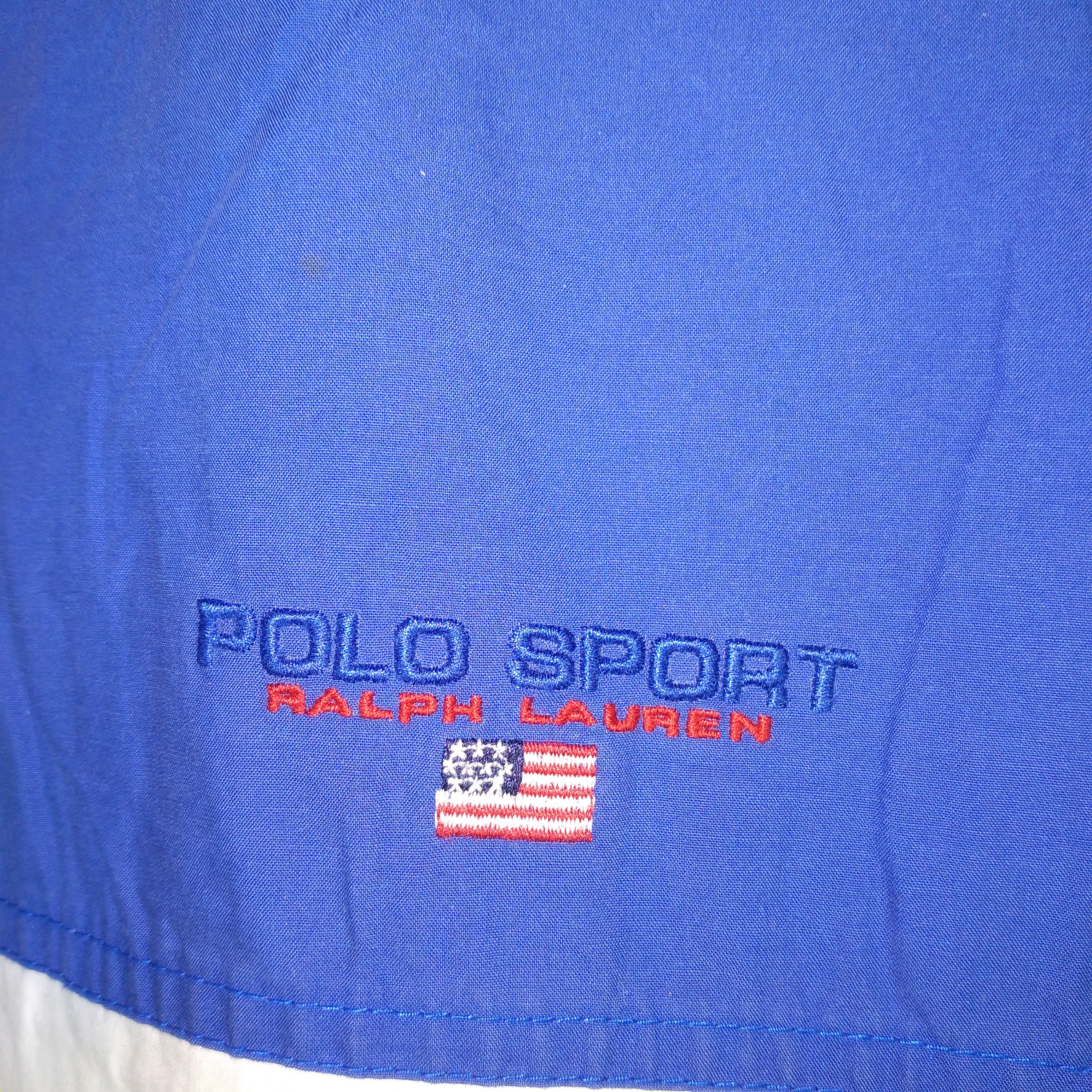 Polo Ralph Lauren × Vintage 🔥Rare🔥90s Polo Sport Nice Tricolour Anorak Cotton Jacket Size US XL / EU 56 / 4 - 5 Thumbnail