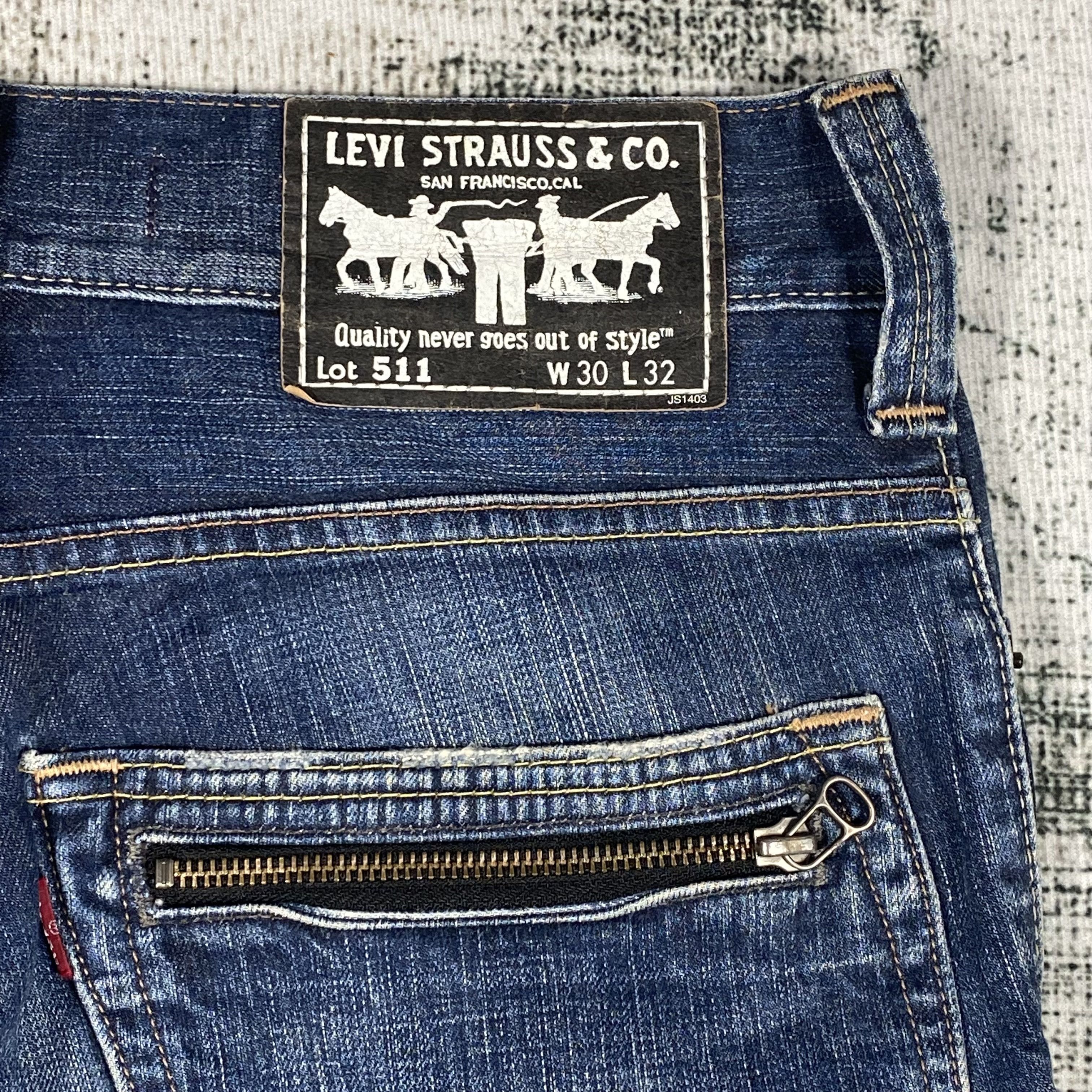Levi's Vintage Levis 511 Slim Fit Distressed Denim Size US 30 / EU 46 - 10 Thumbnail