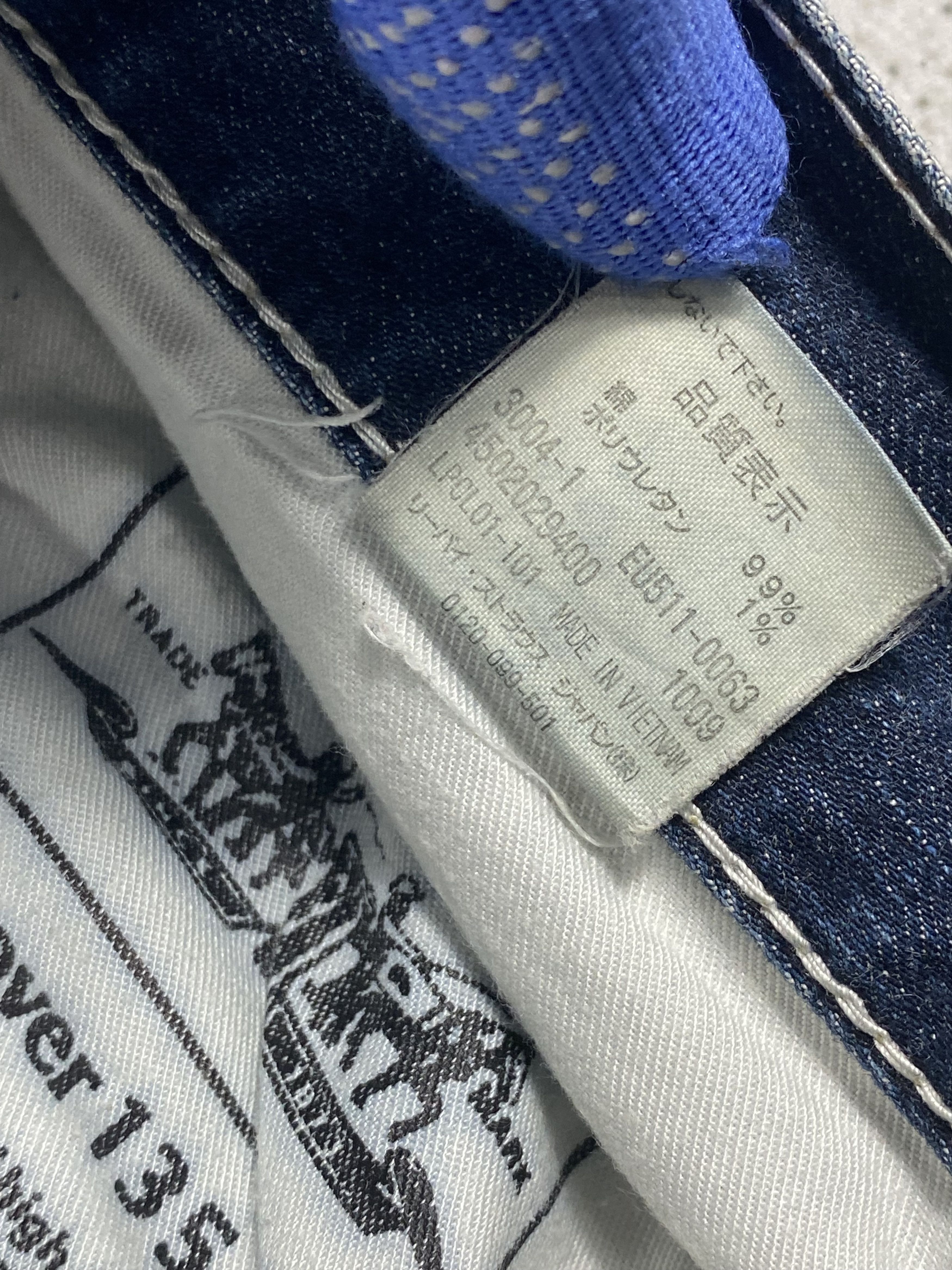 Levi's Vintage Levis 511 Slim Fit Distressed Denim Size US 30 / EU 46 - 5 Thumbnail