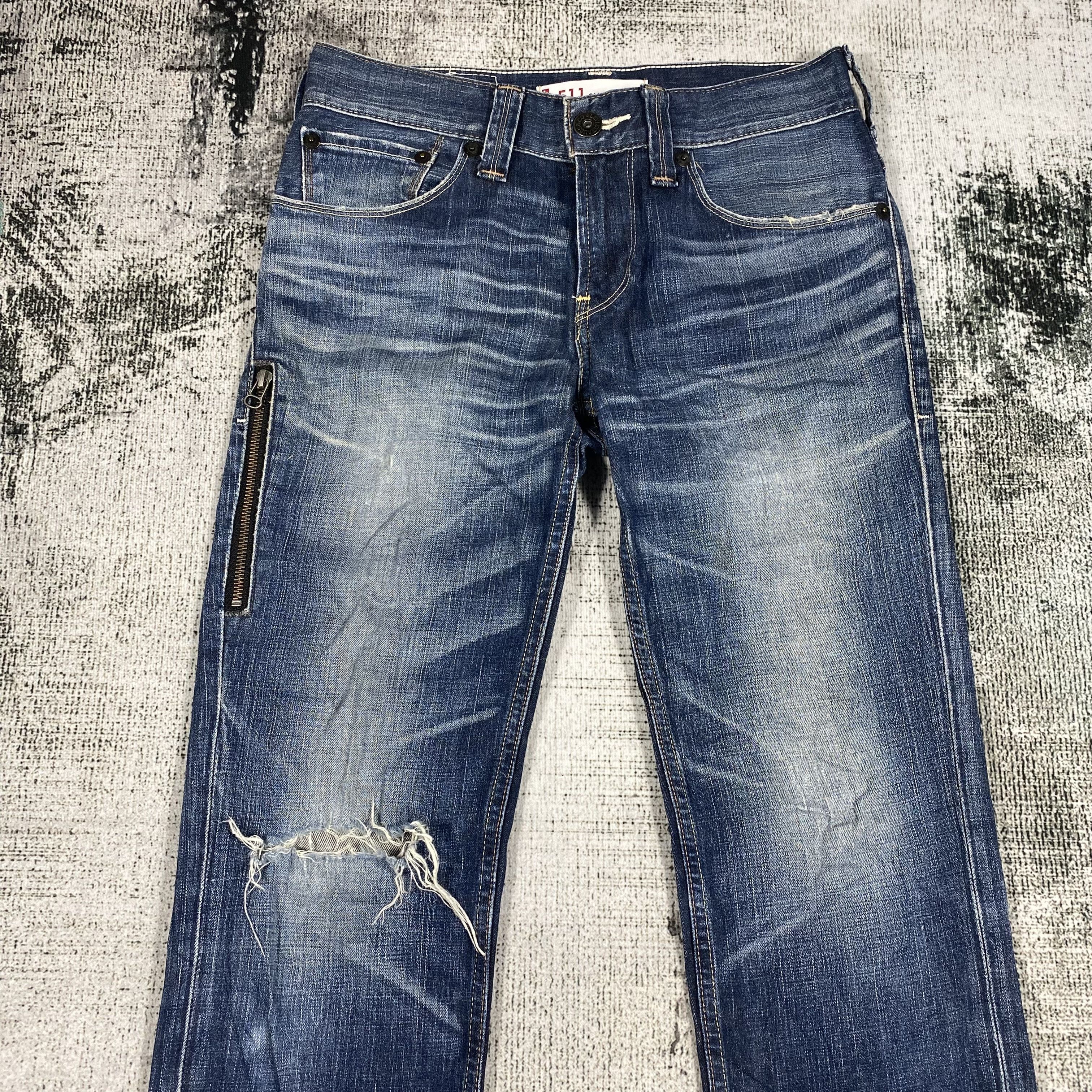 Levi's Vintage Levis 511 Slim Fit Distressed Denim Size US 30 / EU 46 - 3 Thumbnail