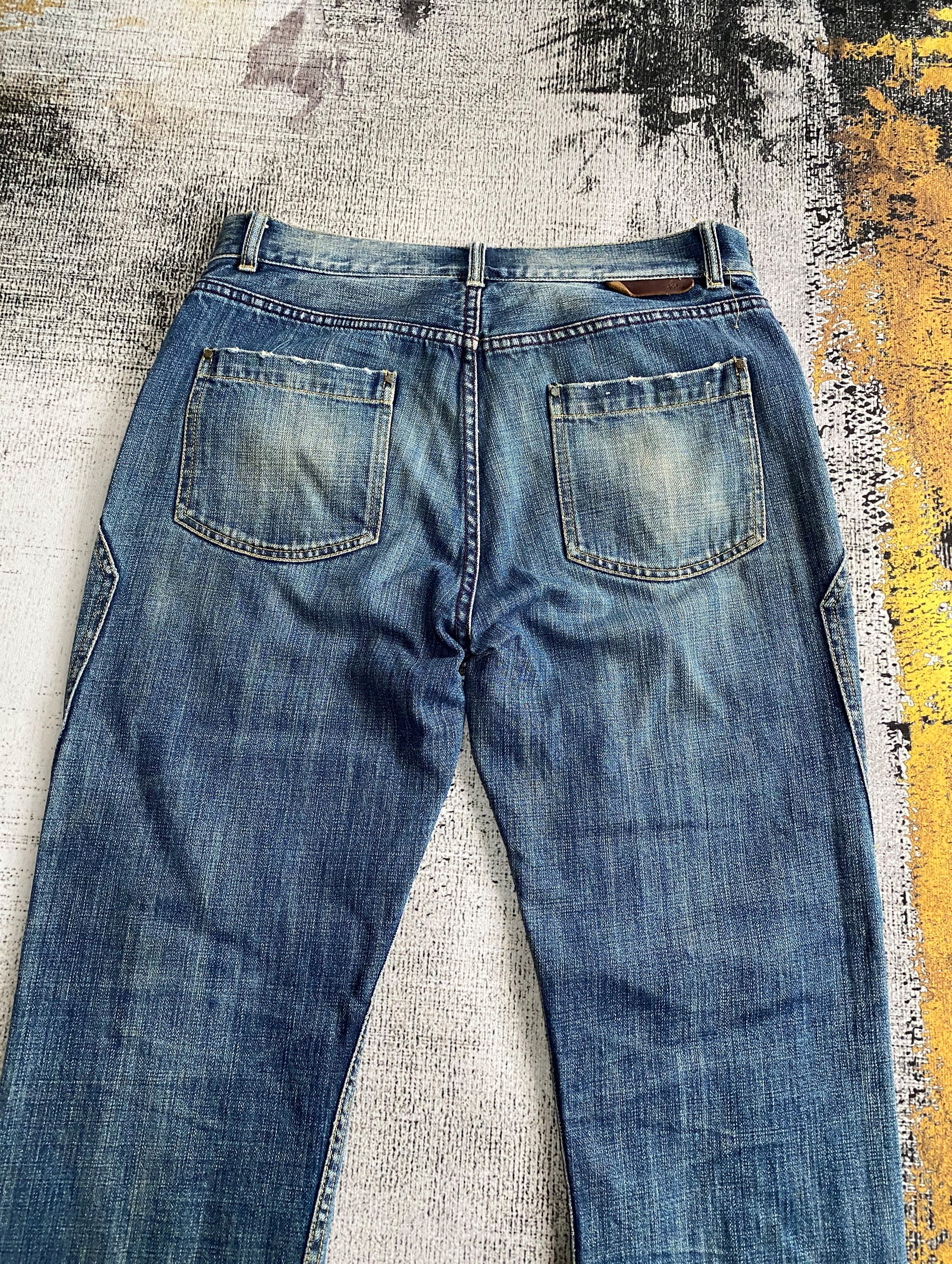 Japanese Brand × Vintage Japanese Kelen Double Knee Rusty Wash Distressed Denim Size US 32 / EU 48 - 14 Thumbnail