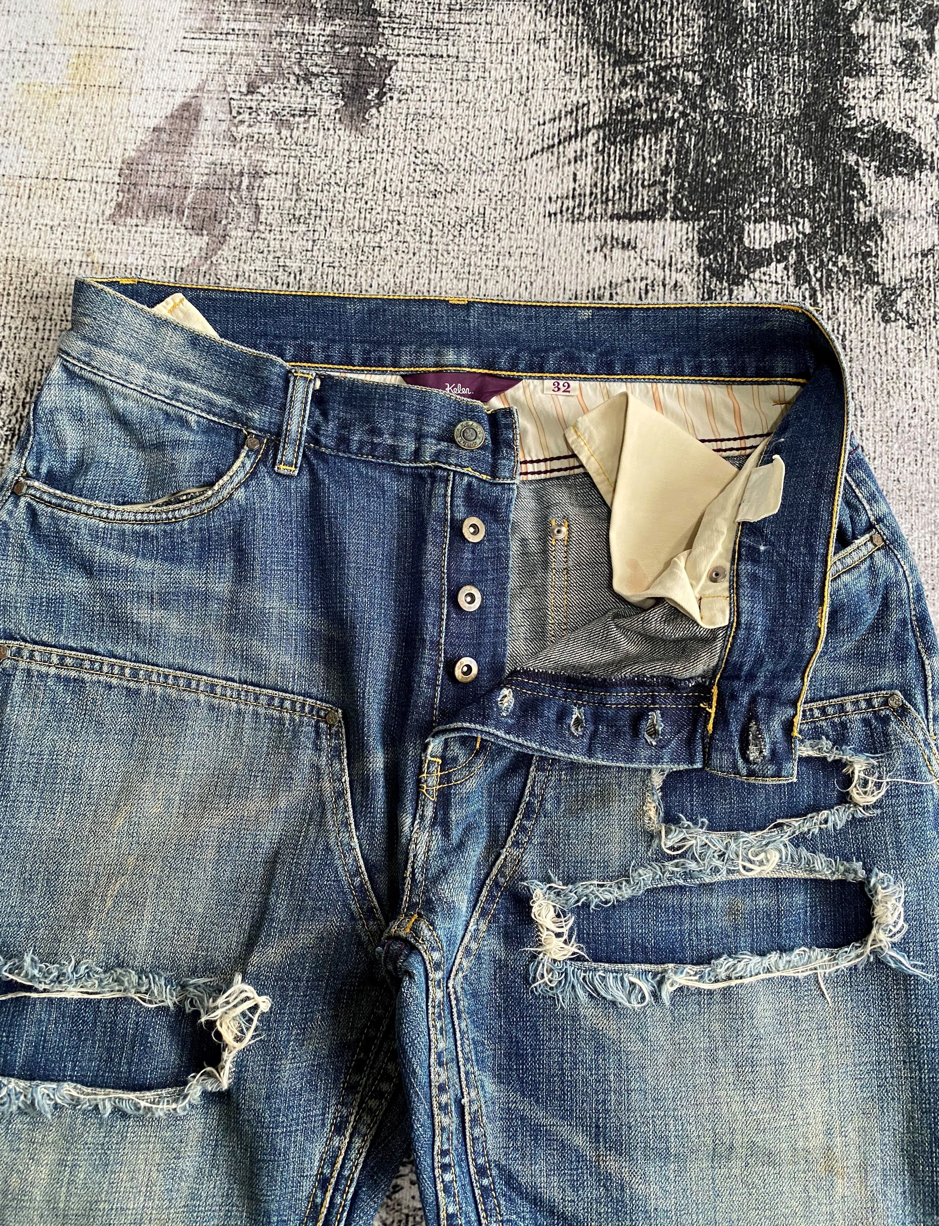 Japanese Brand × Vintage Japanese Kelen Double Knee Rusty Wash Distressed Denim Size US 32 / EU 48 - 10 Thumbnail