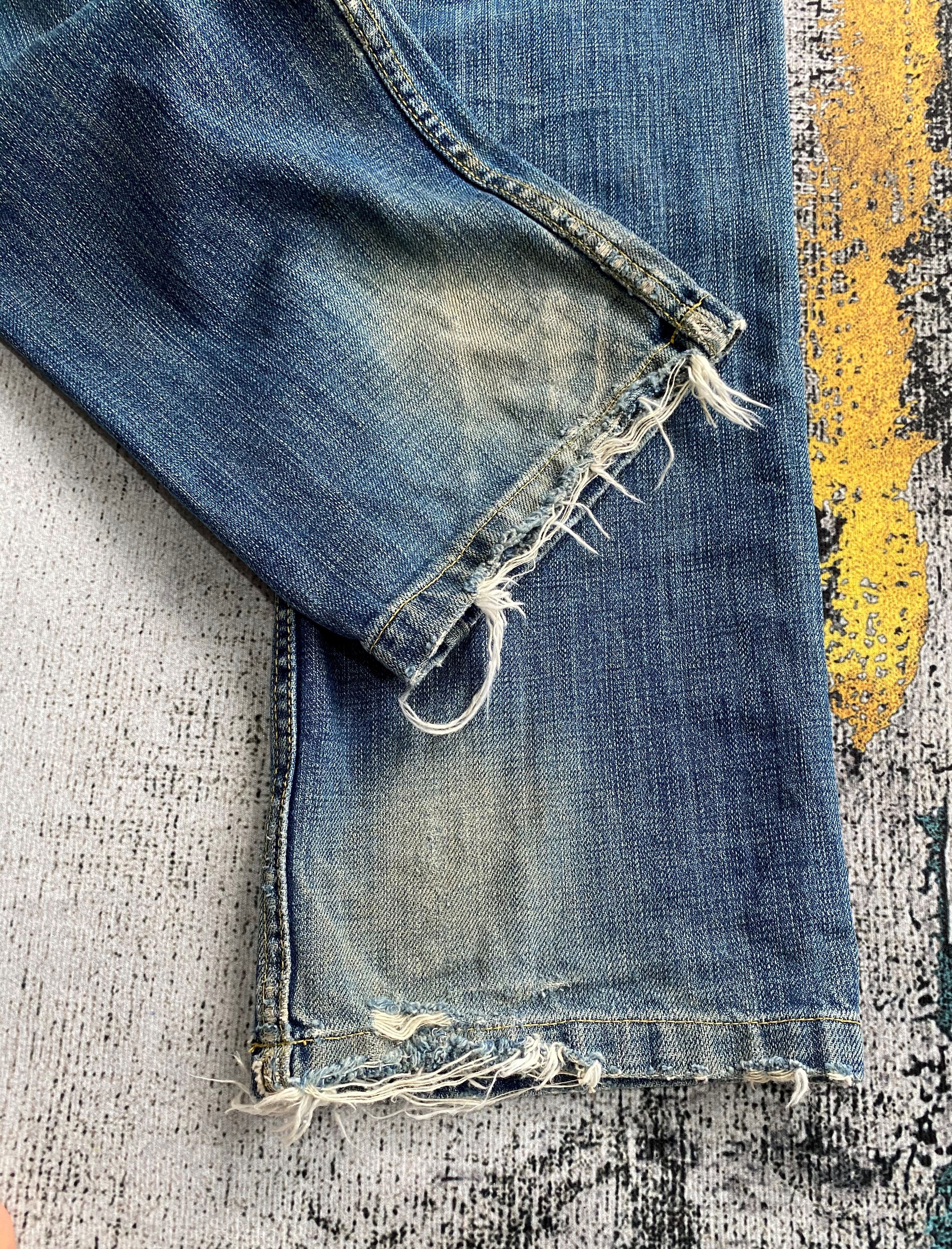 Japanese Brand × Vintage Japanese Kelen Double Knee Rusty Wash Distressed Denim Size US 32 / EU 48 - 16 Thumbnail
