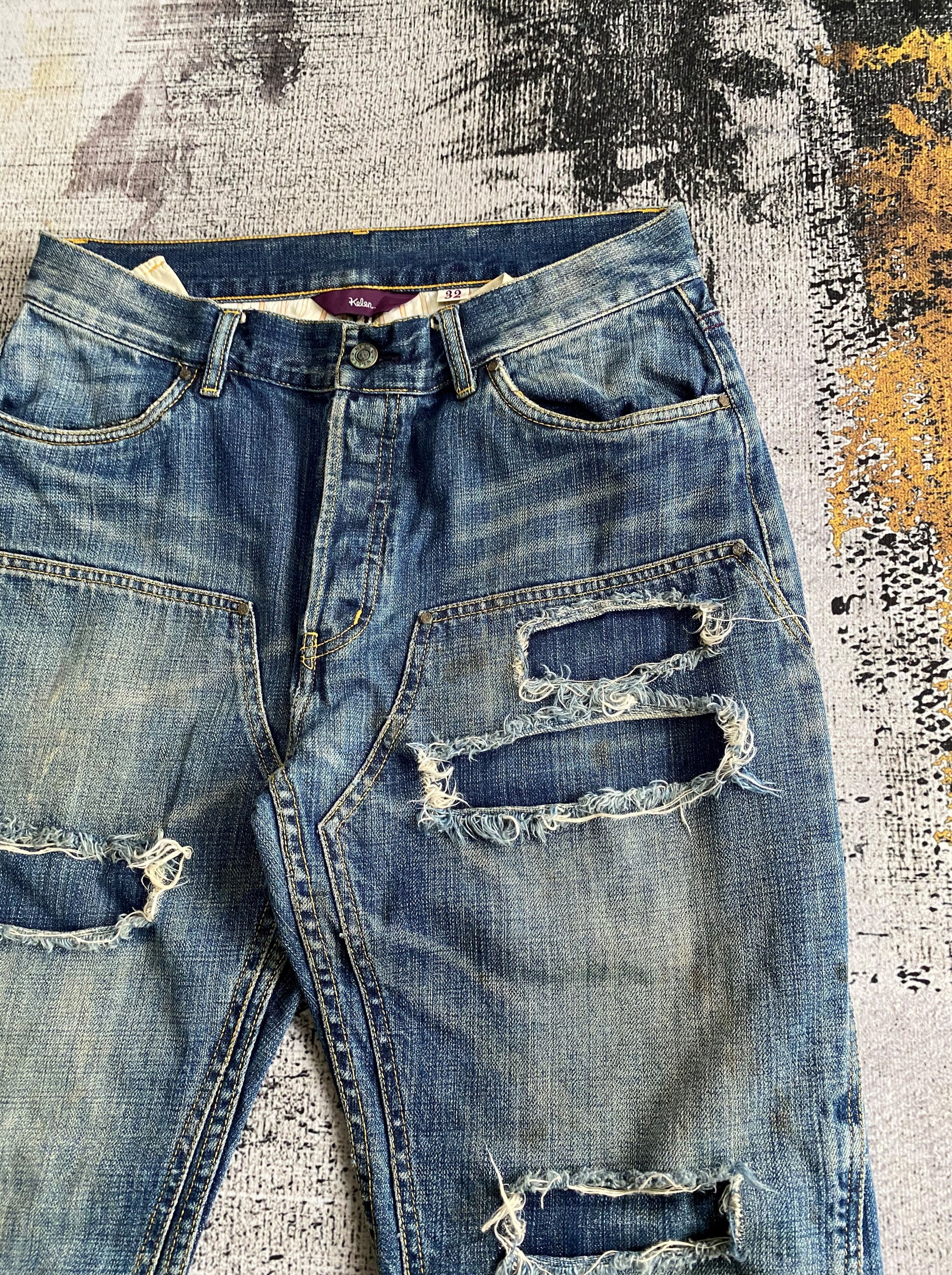 Japanese Brand × Vintage Japanese Kelen Double Knee Rusty Wash Distressed Denim Size US 32 / EU 48 - 7 Thumbnail