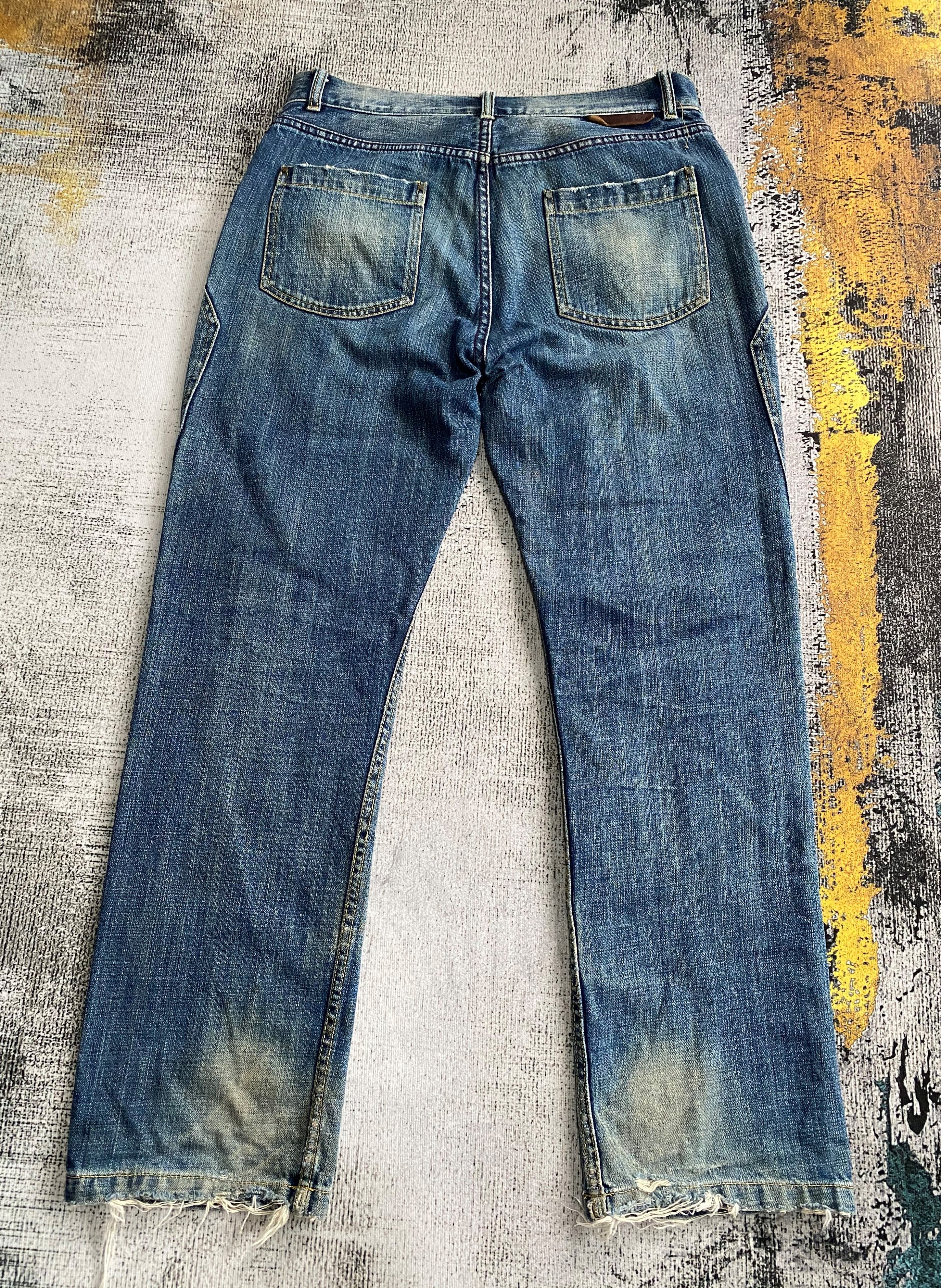 Japanese Brand × Vintage Japanese Kelen Double Knee Rusty Wash Distressed Denim Size US 32 / EU 48 - 13 Thumbnail