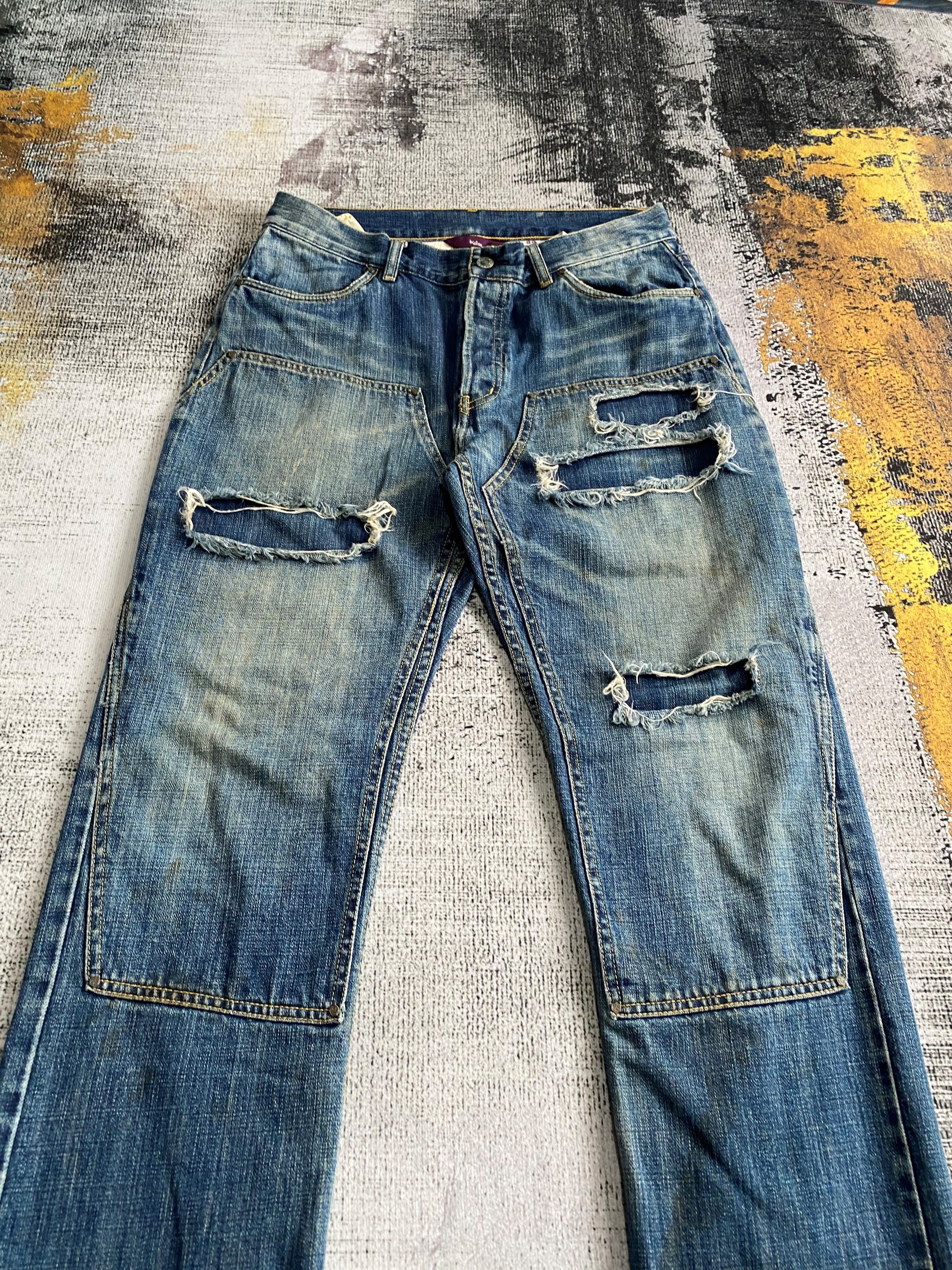 Japanese Brand × Vintage Japanese Kelen Double Knee Rusty Wash Distressed Denim Size US 32 / EU 48 - 4 Thumbnail