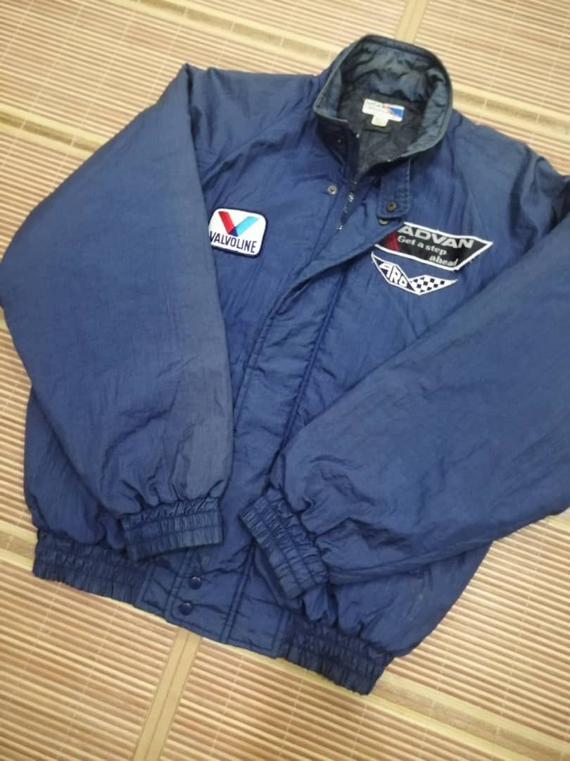 Vintage Vintage Sizuka Circuitland ARC Bomber Jacket Sunfaded Size US L / EU 52-54 / 3 - 3 Thumbnail