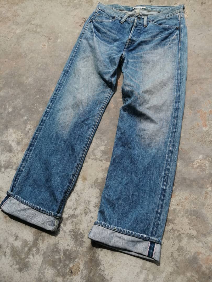Japanese Brand Japanese Light Blue Wash Muveil Redline Jeans Size US 30 / EU 46 - 6 Thumbnail