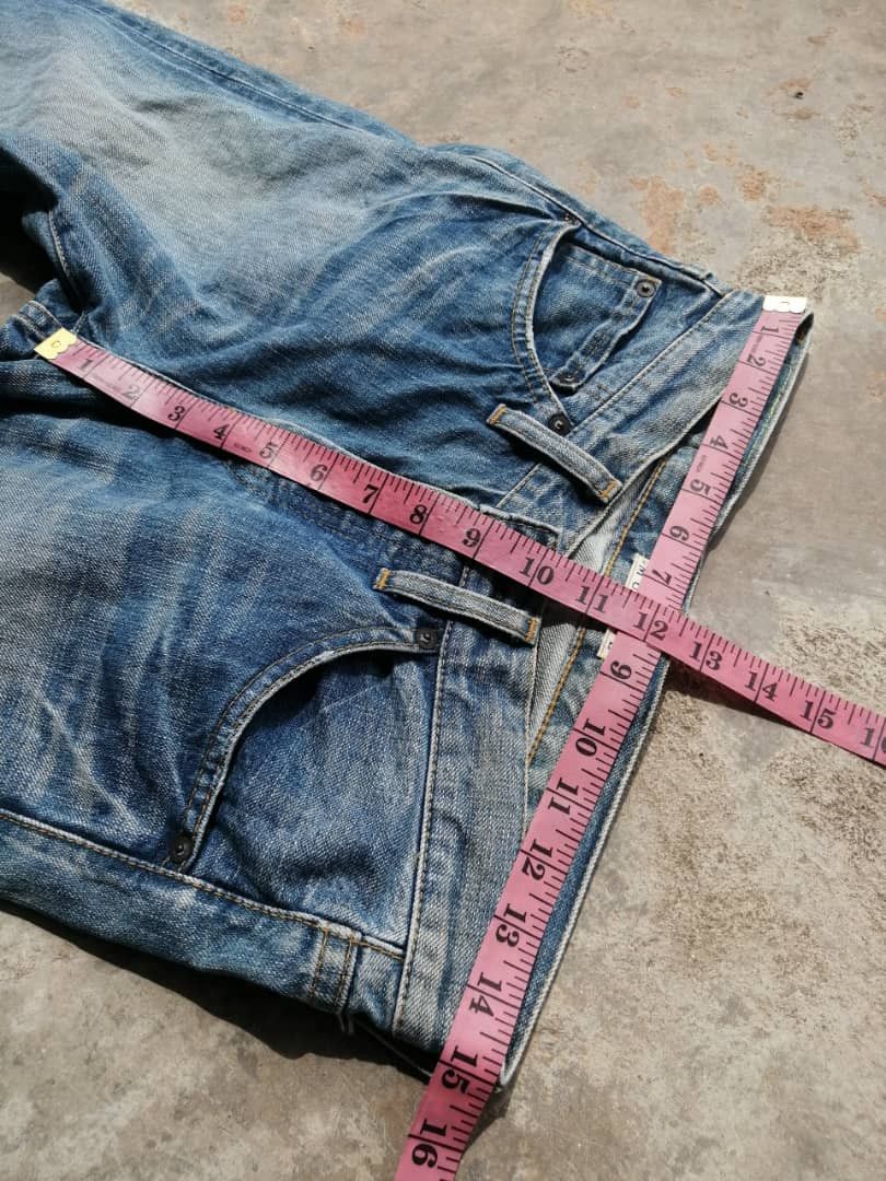 Japanese Brand Japanese Light Blue Wash Muveil Redline Jeans Size US 30 / EU 46 - 16 Thumbnail