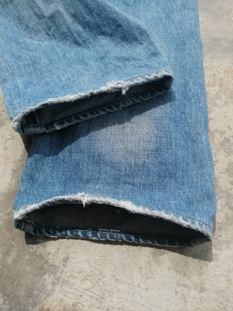 Japanese Brand Japanese Light Blue Wash Muveil Redline Jeans Size US 30 / EU 46 - 7 Thumbnail