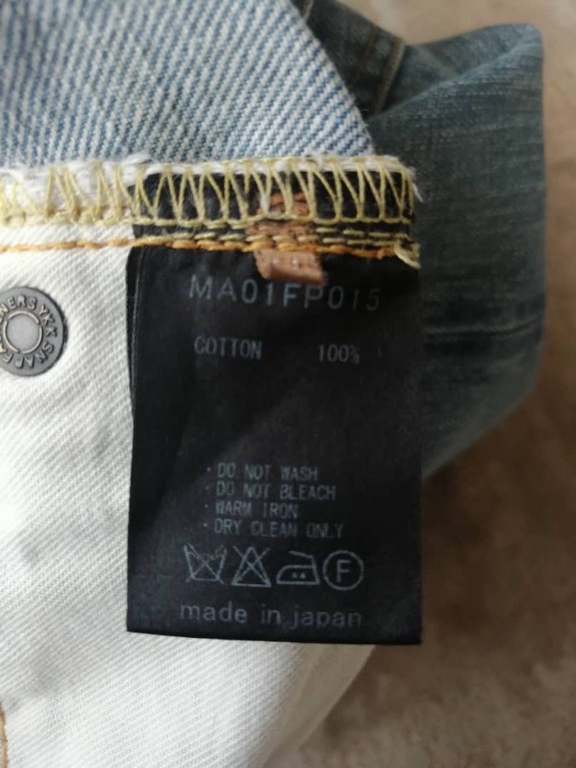 Japanese Brand Japanese Light Blue Wash Muveil Redline Jeans Size US 30 / EU 46 - 11 Thumbnail