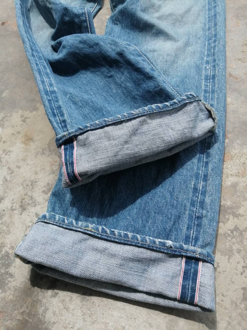 Japanese Brand Japanese Light Blue Wash Muveil Redline Jeans Size US 30 / EU 46 - 5 Thumbnail