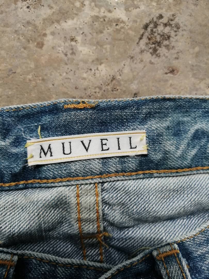 Japanese Brand Japanese Light Blue Wash Muveil Redline Jeans Size US 30 / EU 46 - 9 Thumbnail