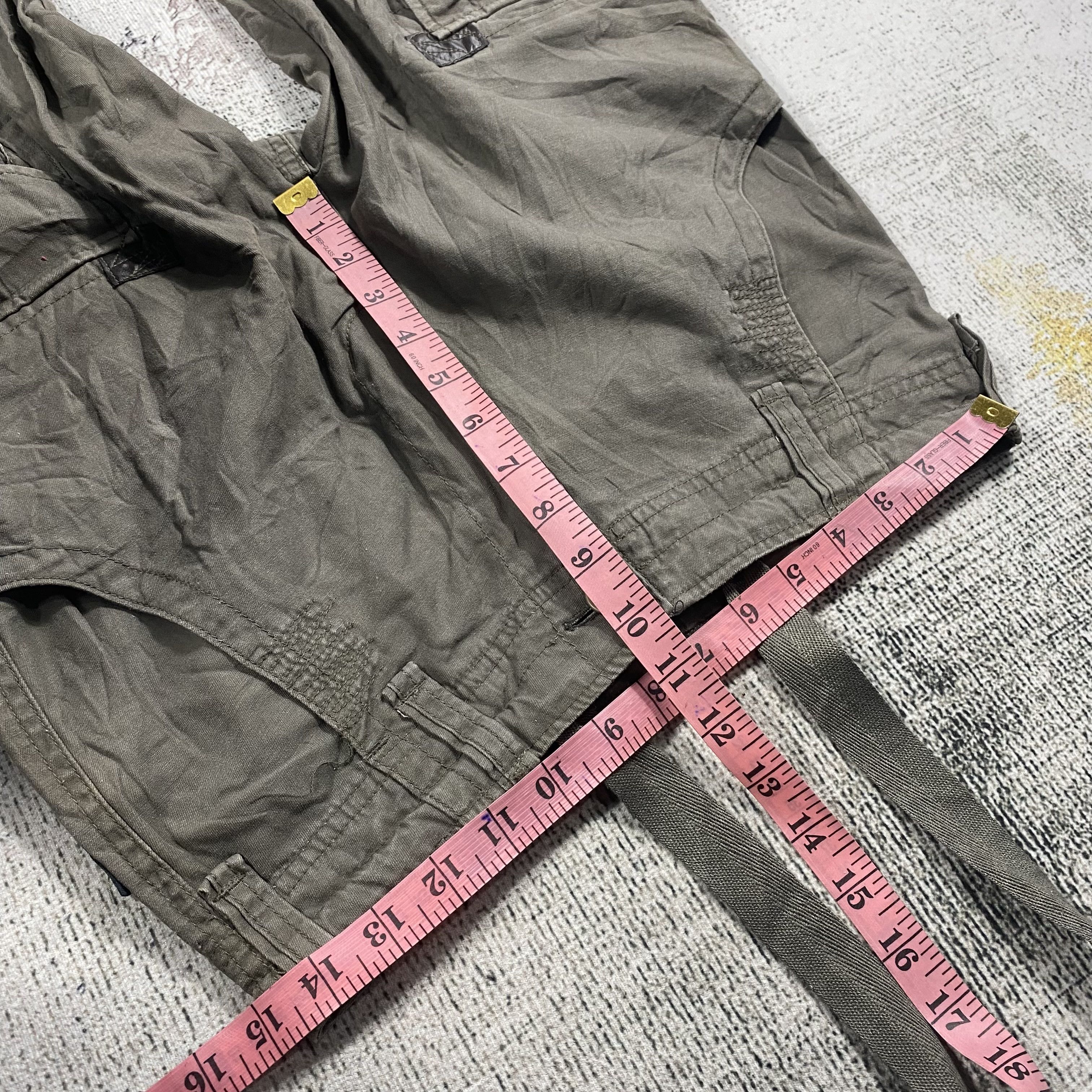 Japanese Brand RARE🔥Parachute Bondage Utility Multi Pocket Light Cargo Size US 29 - 13 Thumbnail