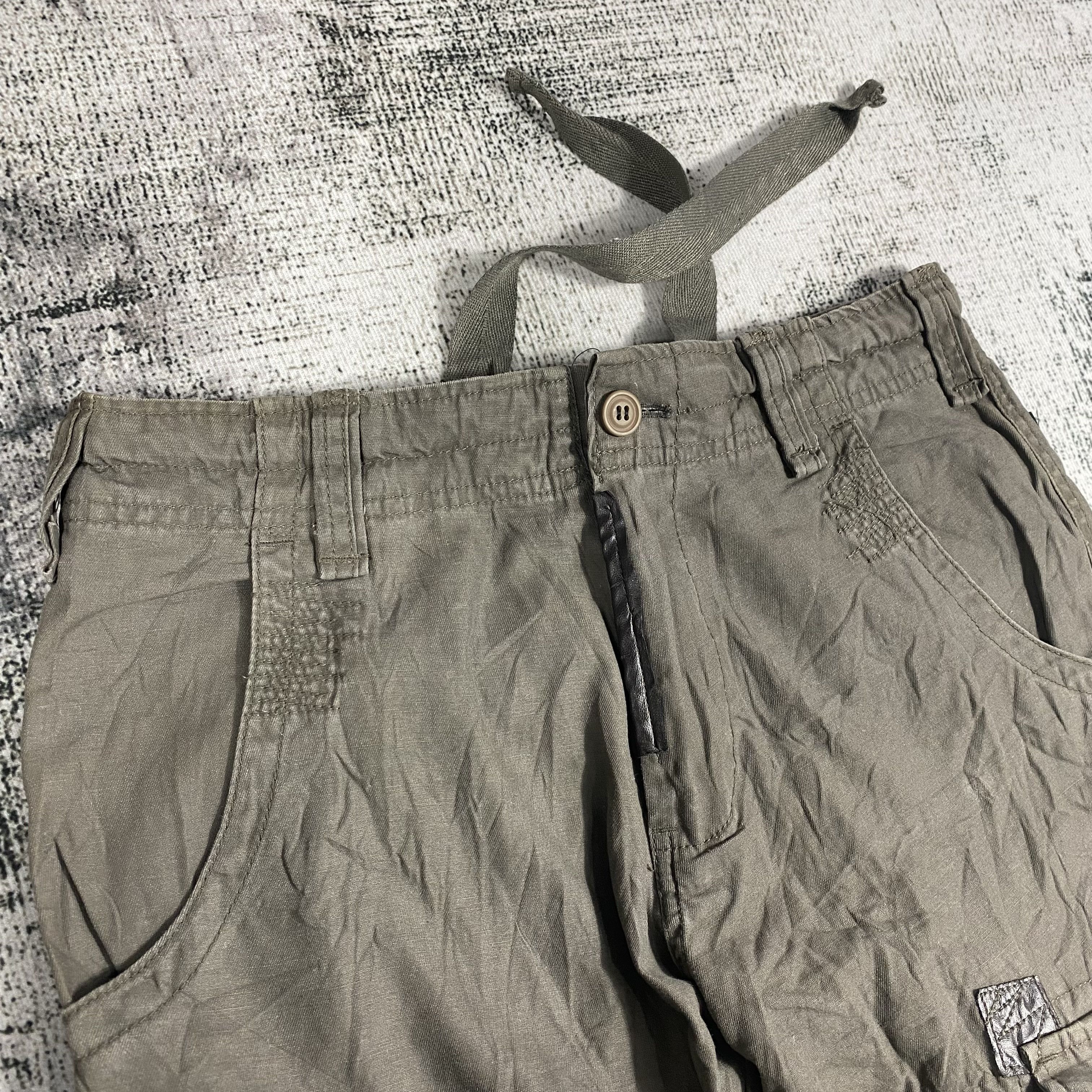 Japanese Brand RARE🔥Parachute Bondage Utility Multi Pocket Light Cargo Size US 29 - 7 Thumbnail