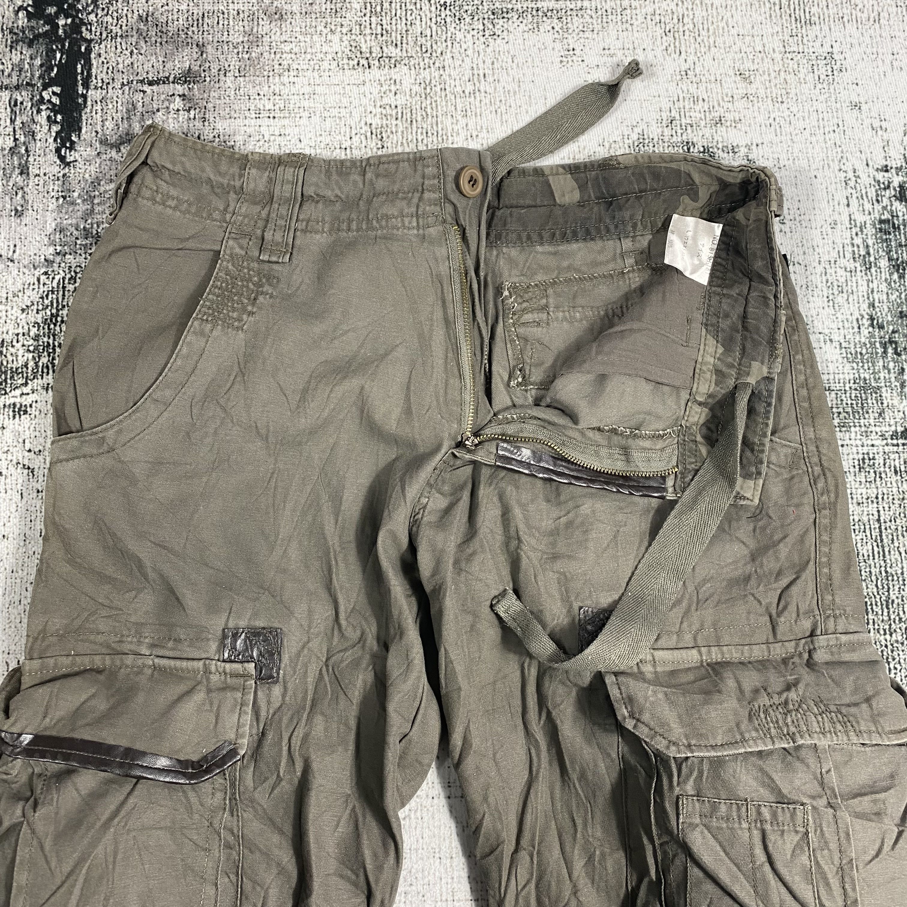 Japanese Brand RARE🔥Parachute Bondage Utility Multi Pocket Light Cargo Size US 29 - 8 Thumbnail