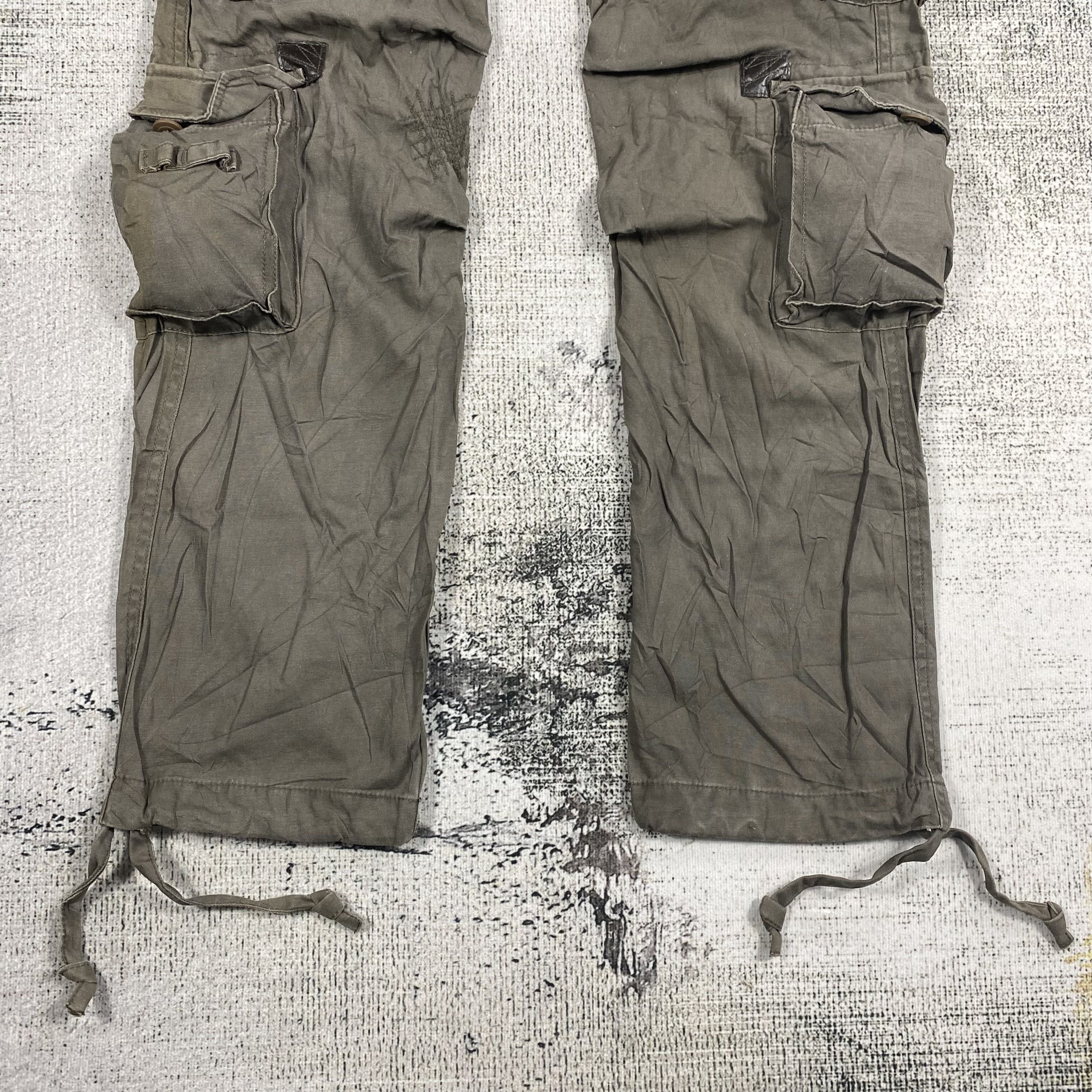 Japanese Brand RARE🔥Parachute Bondage Utility Multi Pocket Light Cargo Size US 29 - 4 Thumbnail