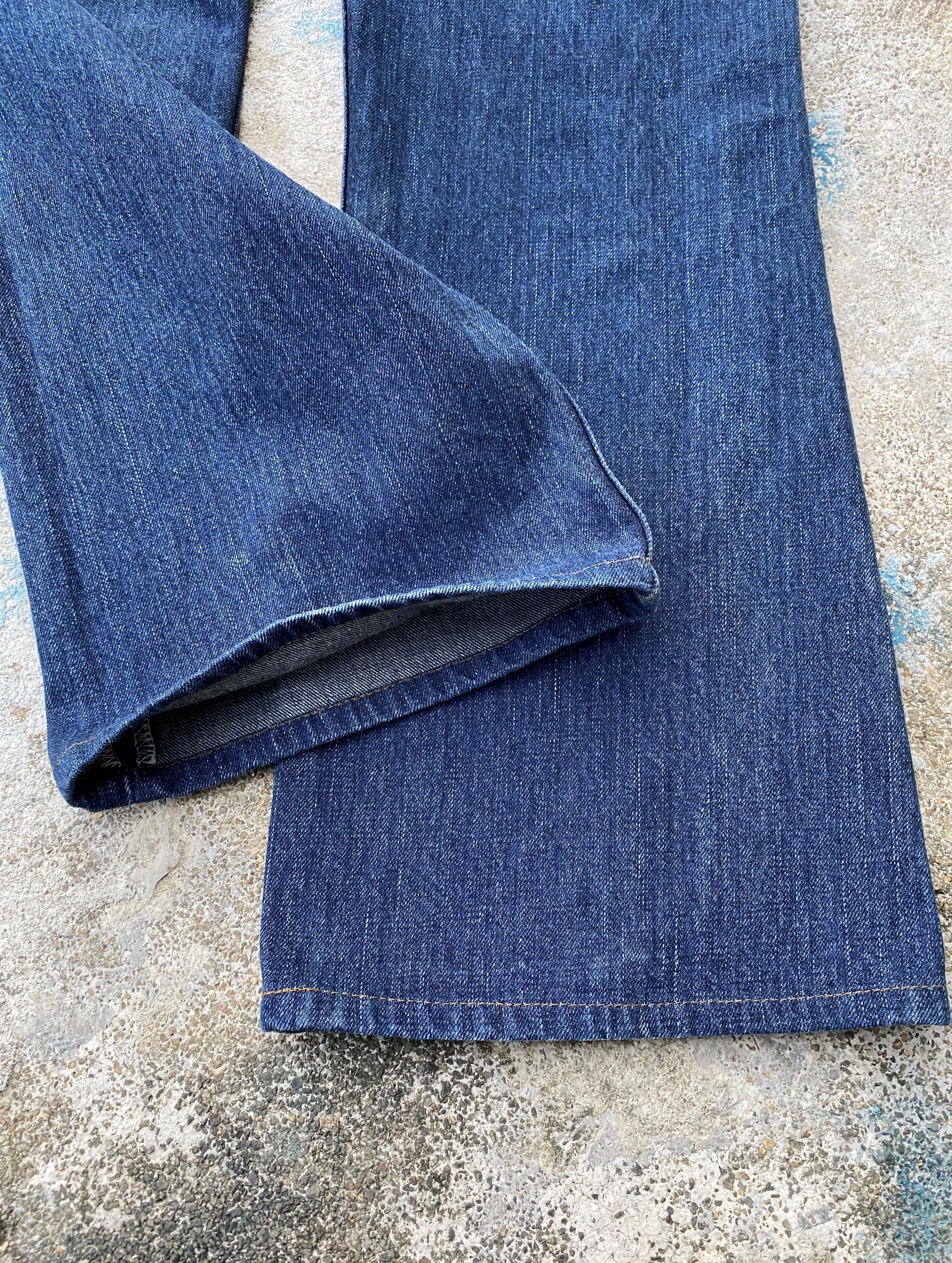 Levi's × Vintage Vintage Levi's 517 Flare Bootcut Whisker Blue Washed Denim Size US 33 - 9 Thumbnail