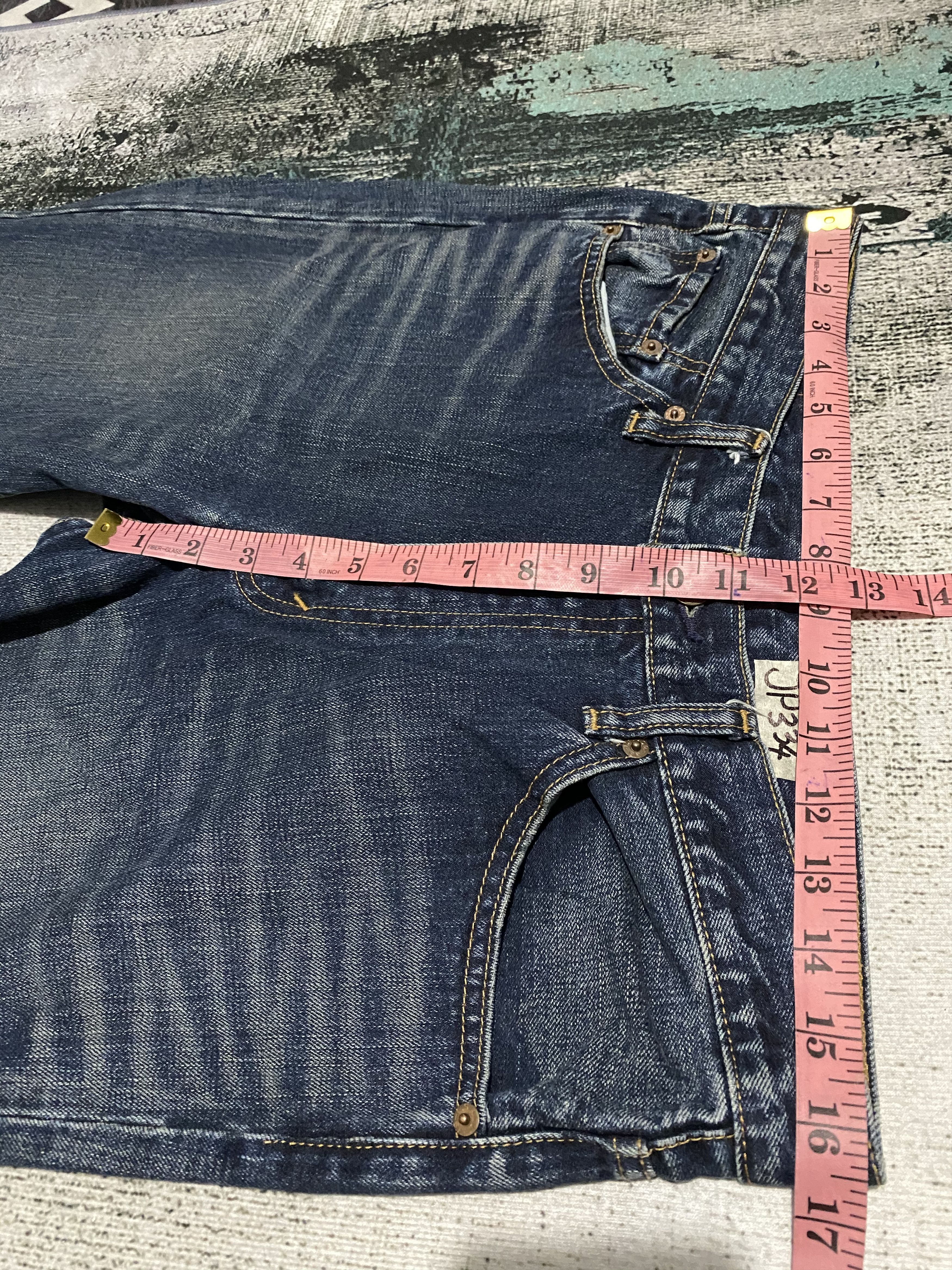Levi's × Vintage Vintage Levi's 517 Flare Bootcut Whisker Blue Washed Denim Size US 33 - 12 Thumbnail