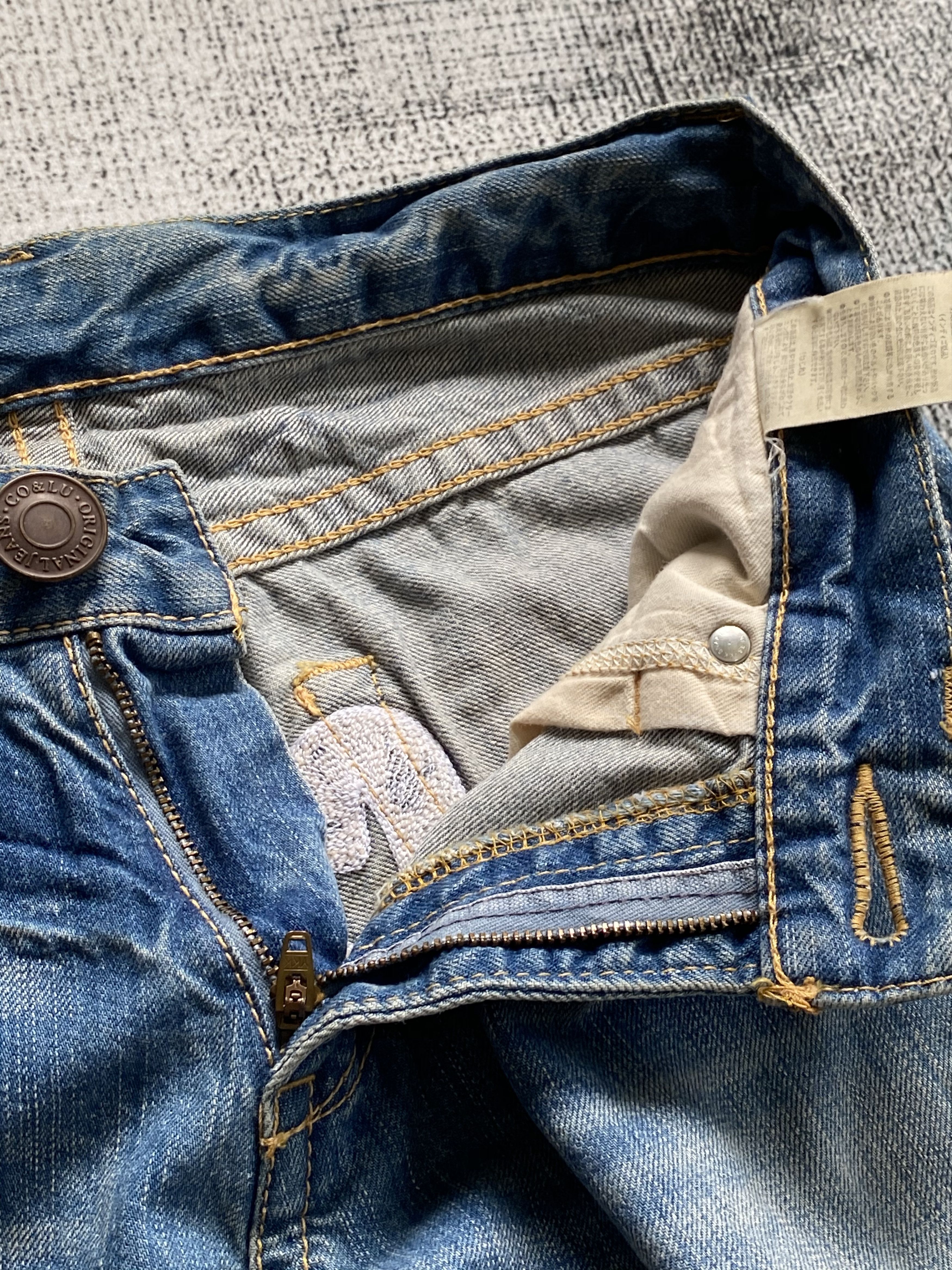 Japanese Brand × Vintage Light Blue Wash Vintage Spell Out Co&Lu Japanese Denims Size 28" / US 6 / IT 42 - 10 Thumbnail